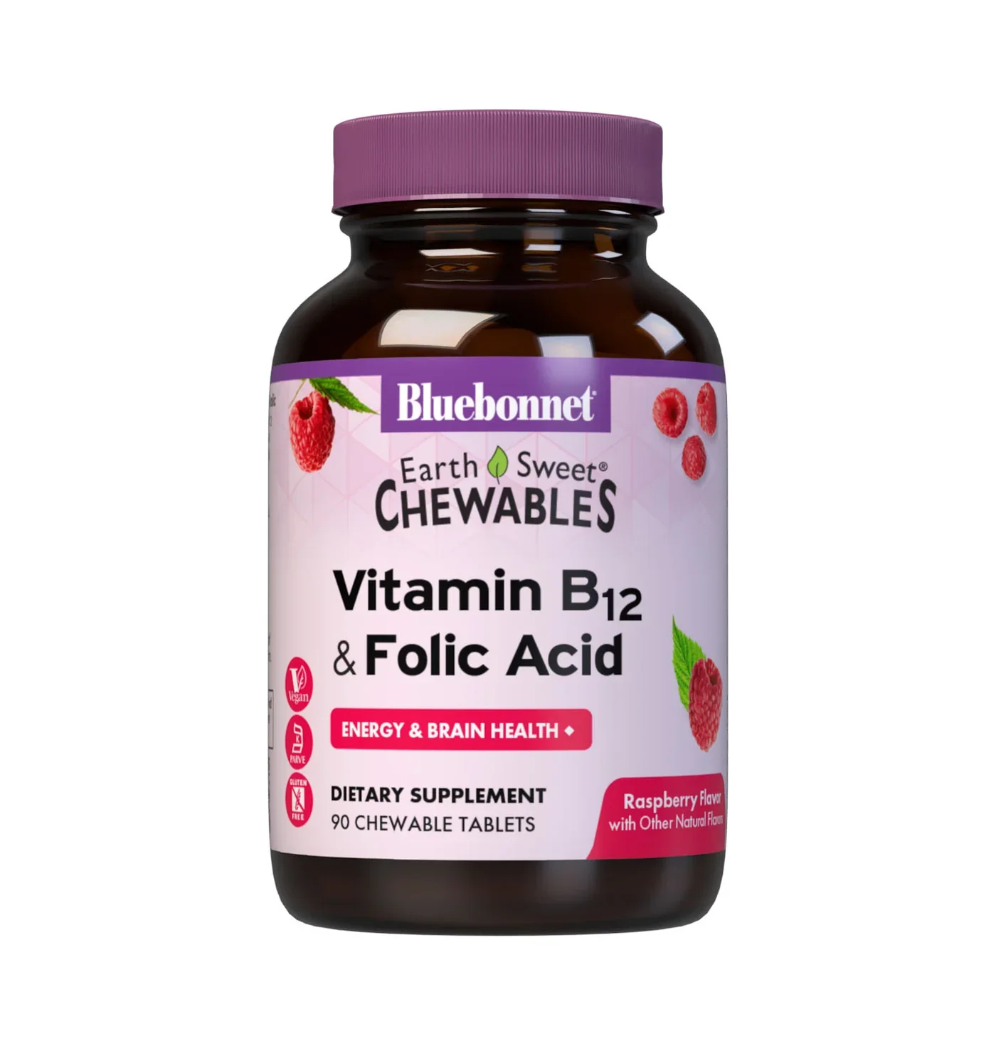 EARTHSWEET CHEWABLES VITAMIN B12 & FOLIC ACID