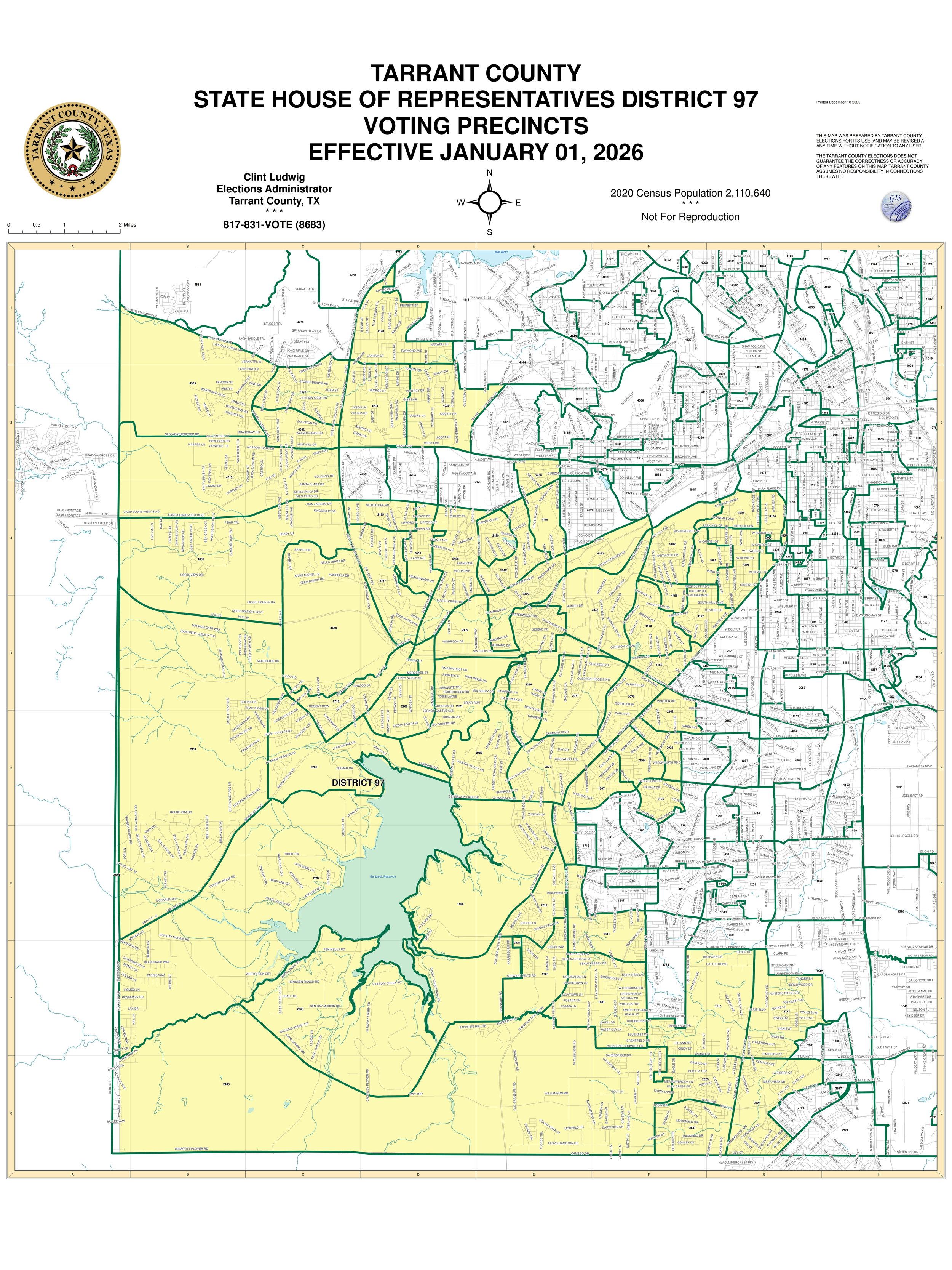 District Map — Beth McLaughlin for Texas House District 97