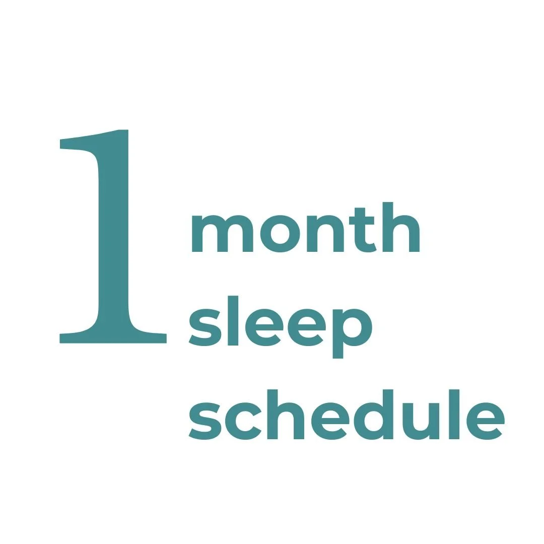 1 Month Sleep Schedule