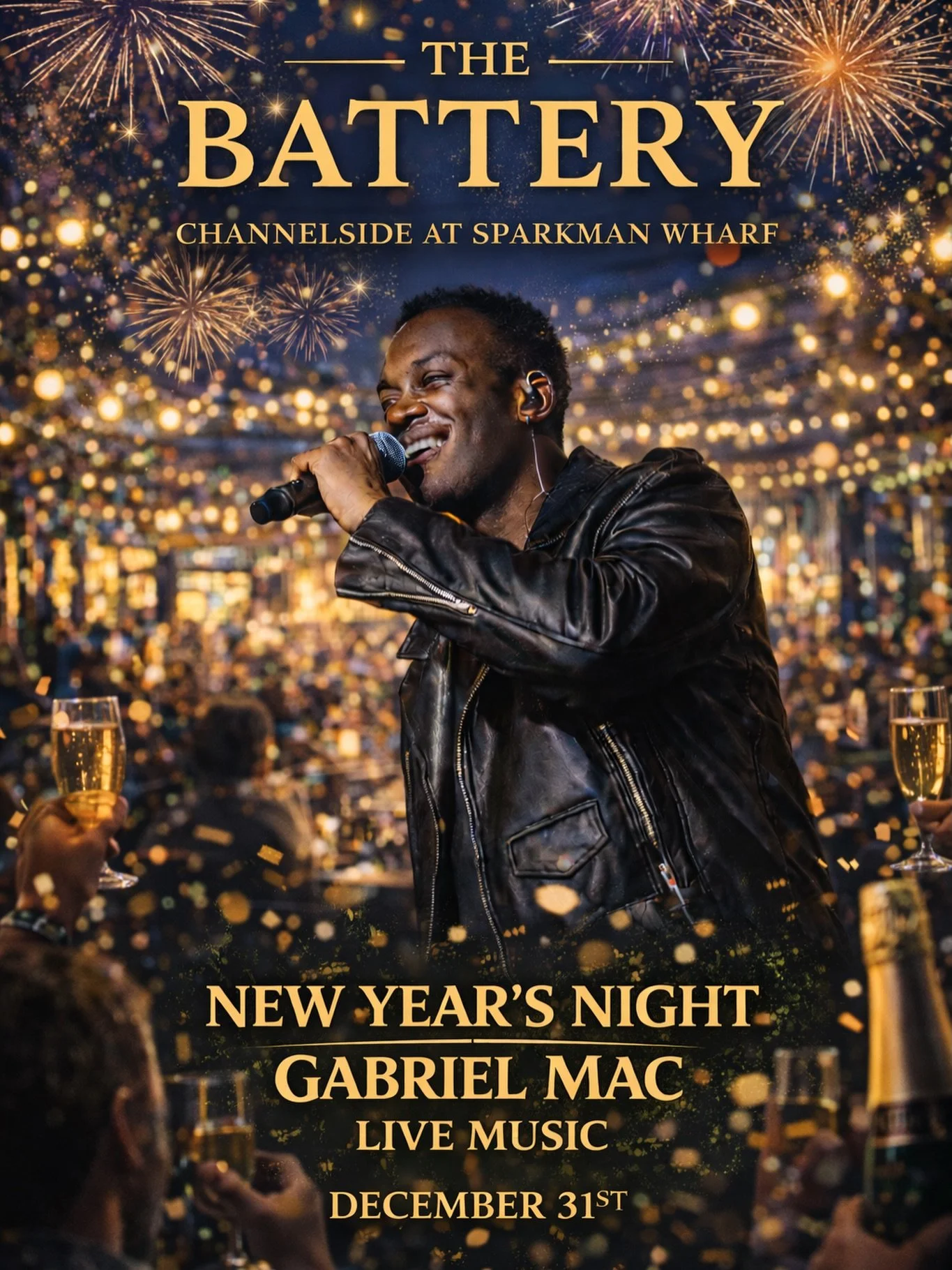 Come out to @batterytpa for a fantastic New Year&rsquo;s celebration! 🥳 #TheBatteryTampa #TampaLiveMusic #LiveMusicTampa #TampaNightlife #TampaEvents