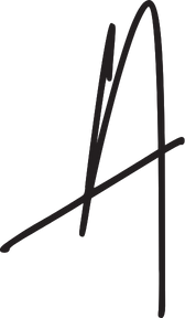 A black handwritten capital letter "A" logo for full-service Realtor Columbus Ohio