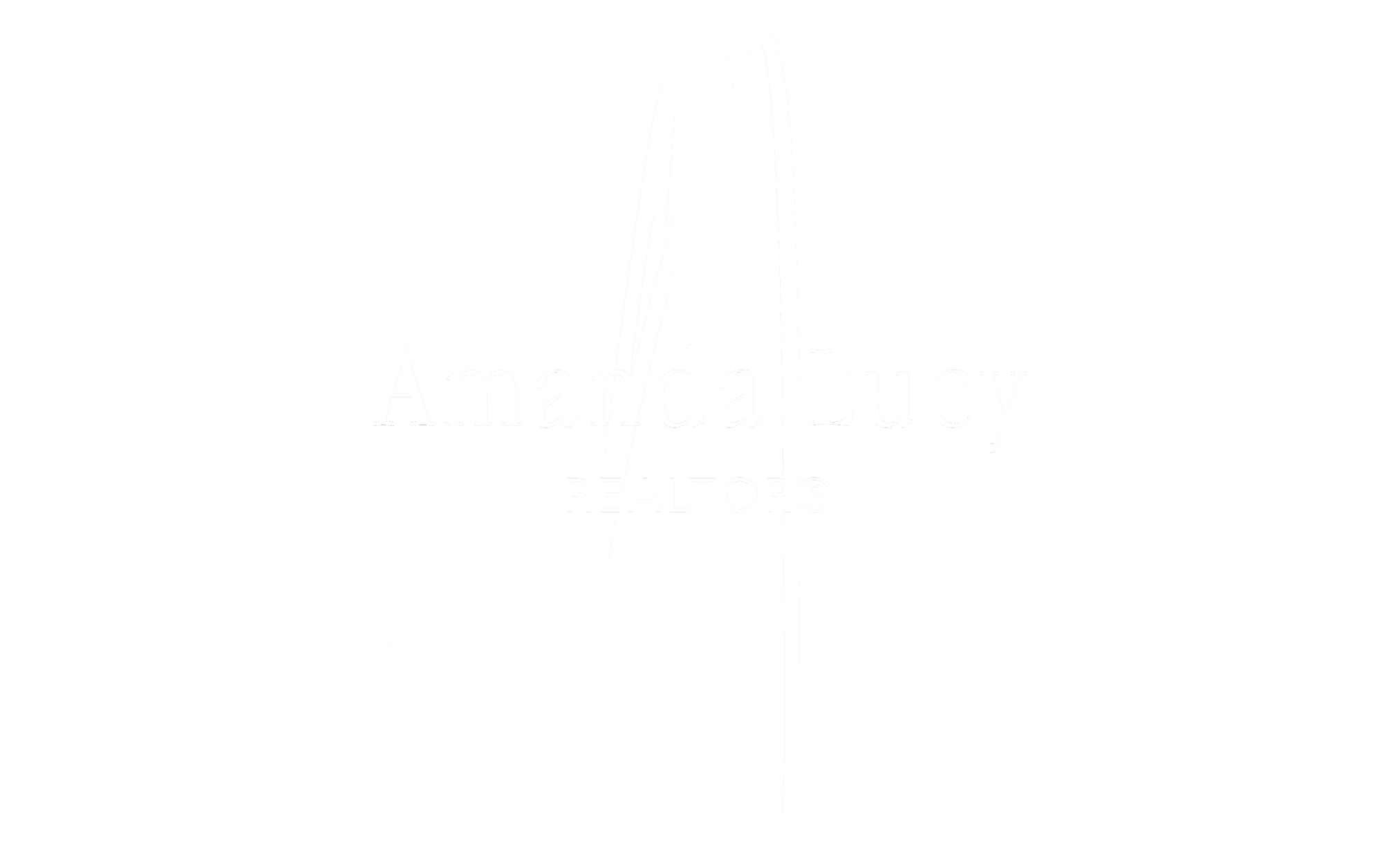 White stylized "A" with the text "Amanda Lucy REALTOR®" on a black background.