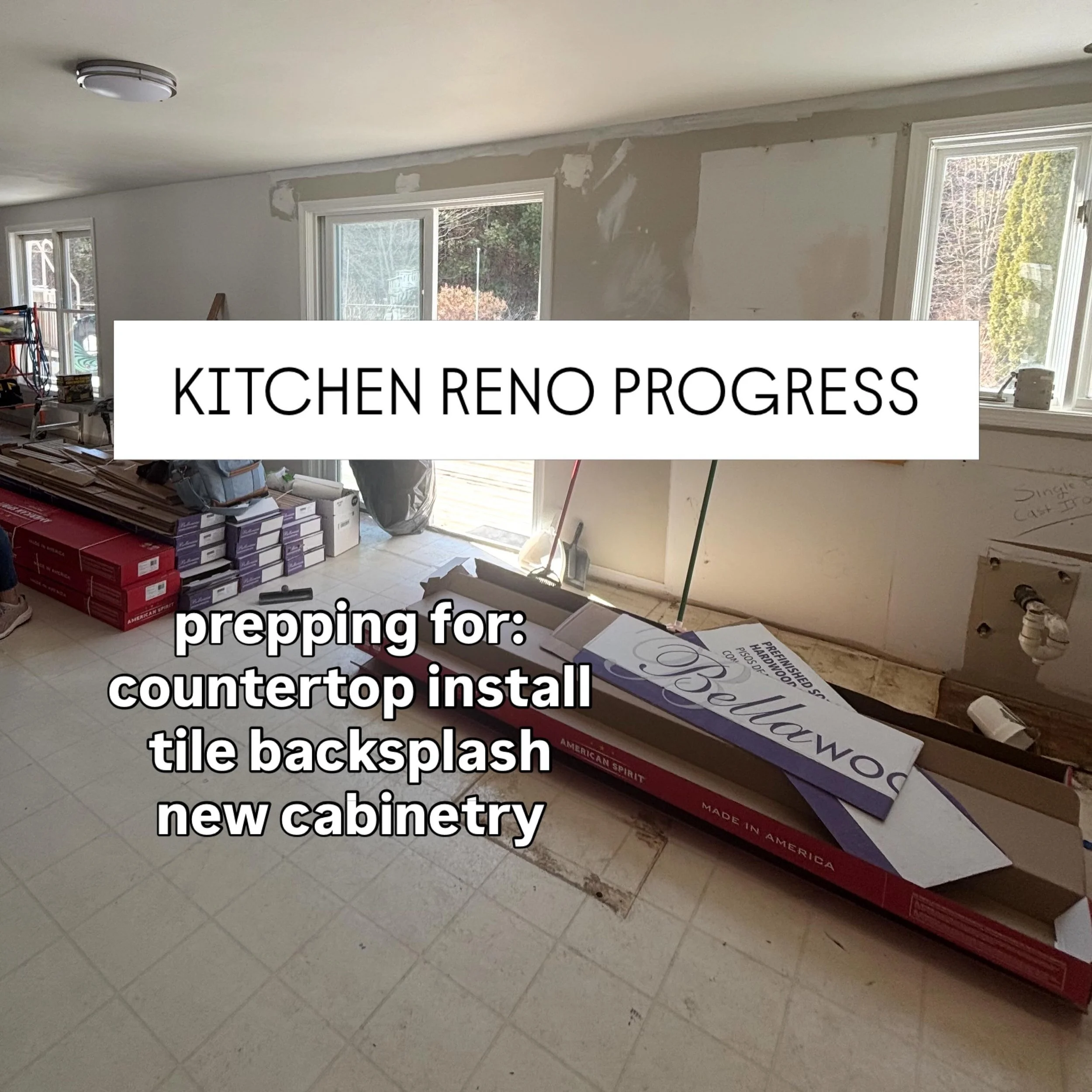 We&rsquo;re getting close! The cabinetry is in, countertops are next, and the backsplash won&rsquo;t be far behind.

Right now, there&rsquo;s a lot of moving pieces coming together for this project, but the finished kitchen is well underway.