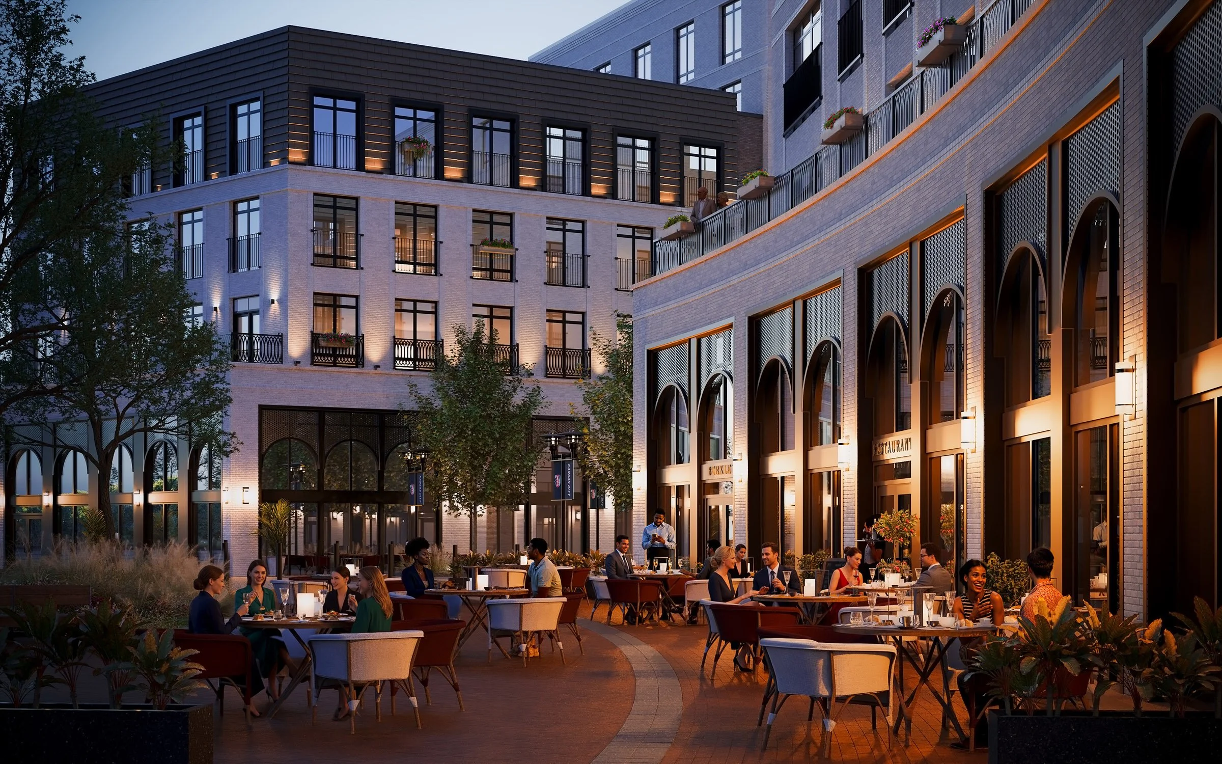 Thoughtful architecture and planning incorporate world-class dining and retail into the neighborhood