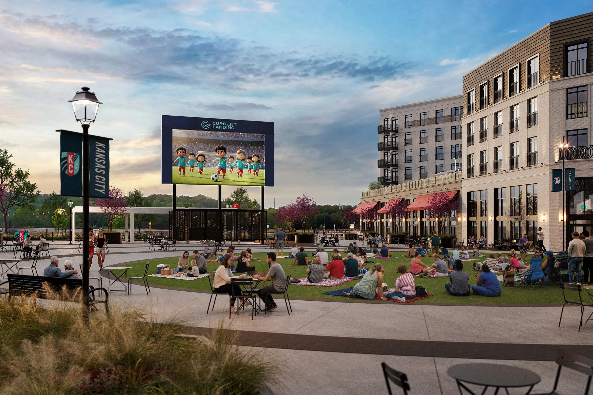 The District Lawn will feature regularly programmed community events.