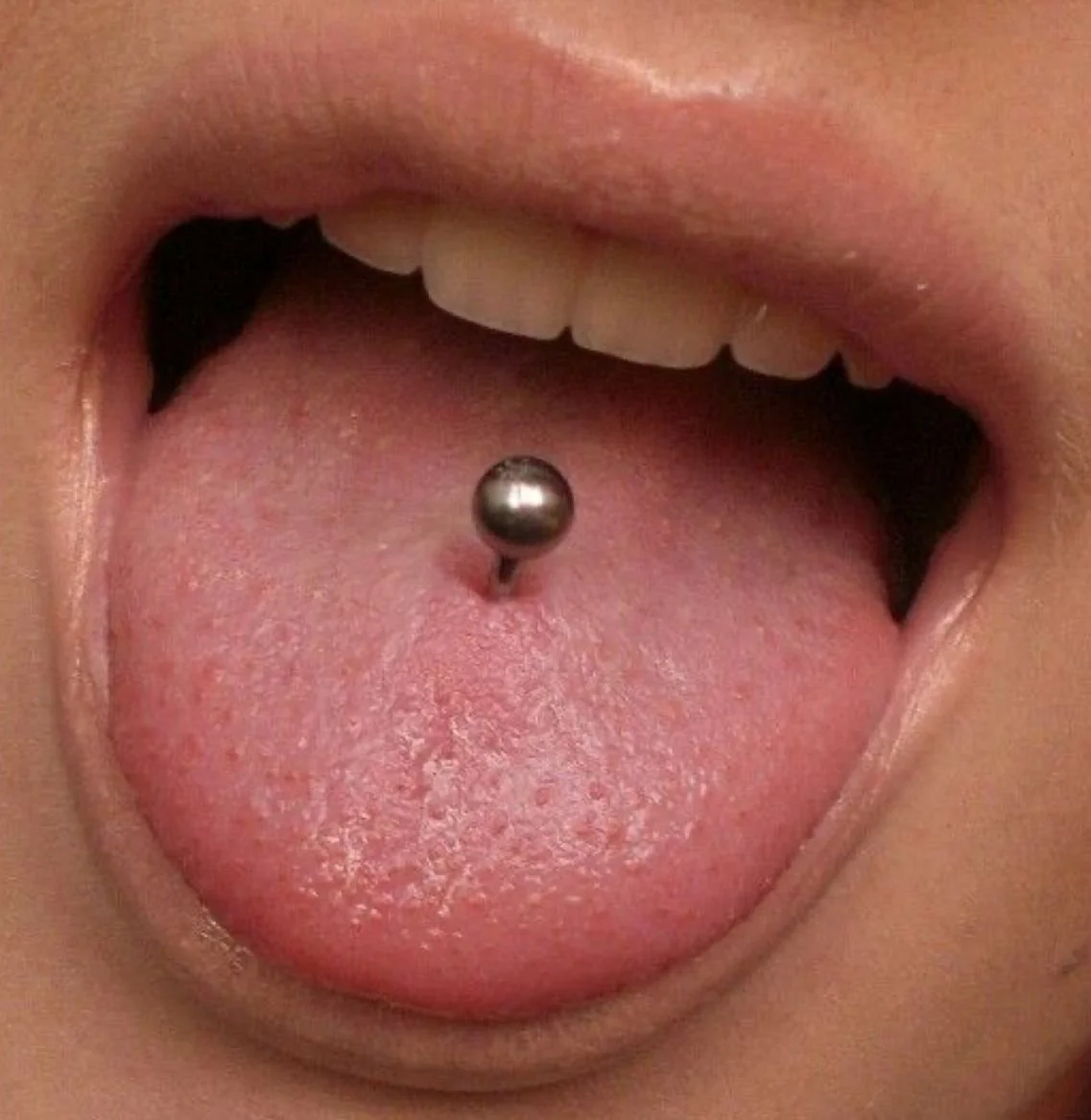 Tongue piercing procedure taught in professional body piercing classes