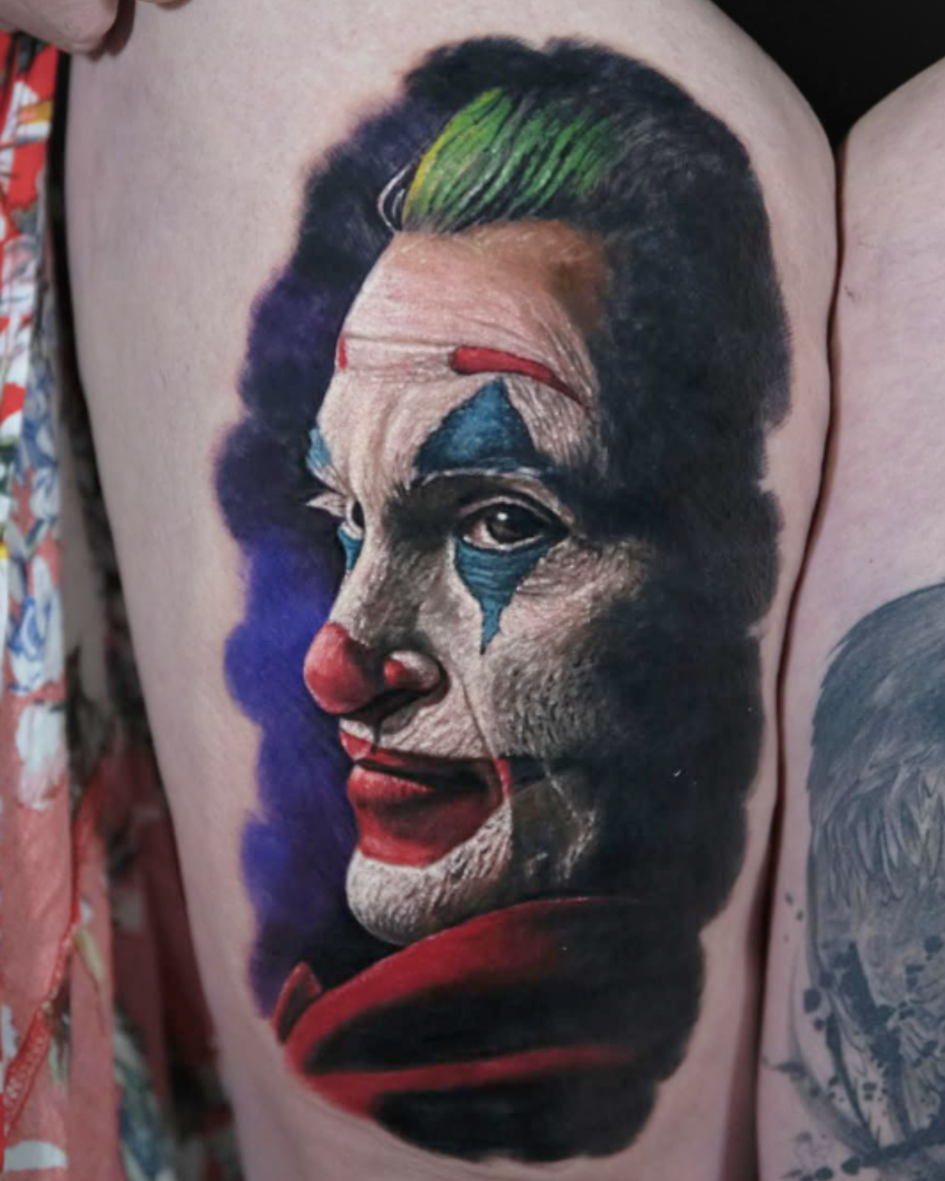 Hyper-realism tattoo composition with complex detail and realistic lighting