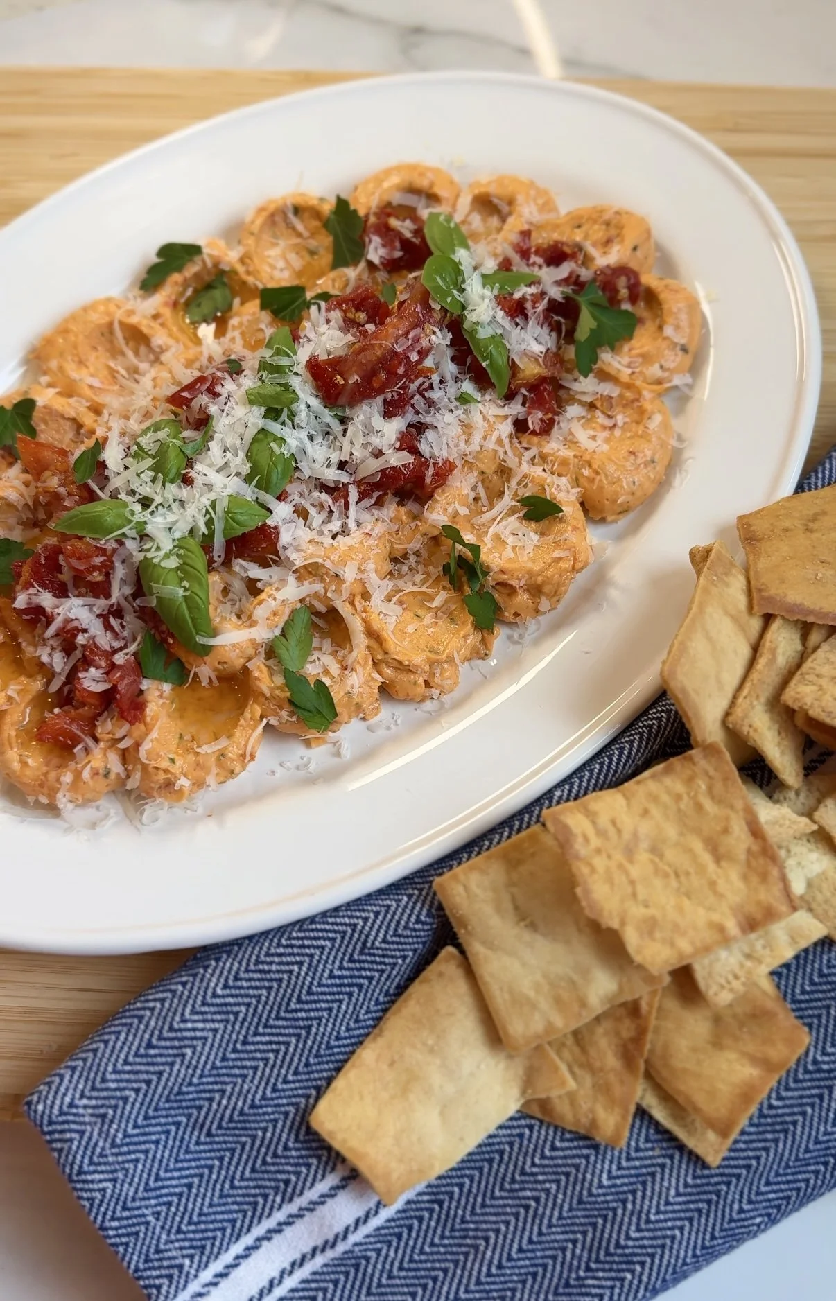 Creamy Sun-Dried Tomato &amp; Herb Spread