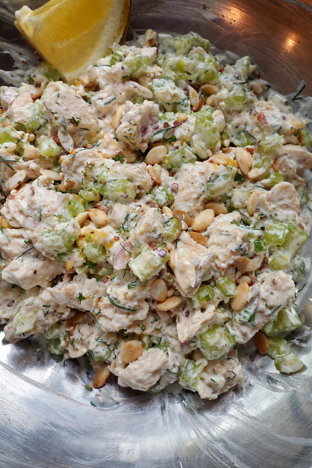 Lemon Herb Chicken Salad- No Mayo
