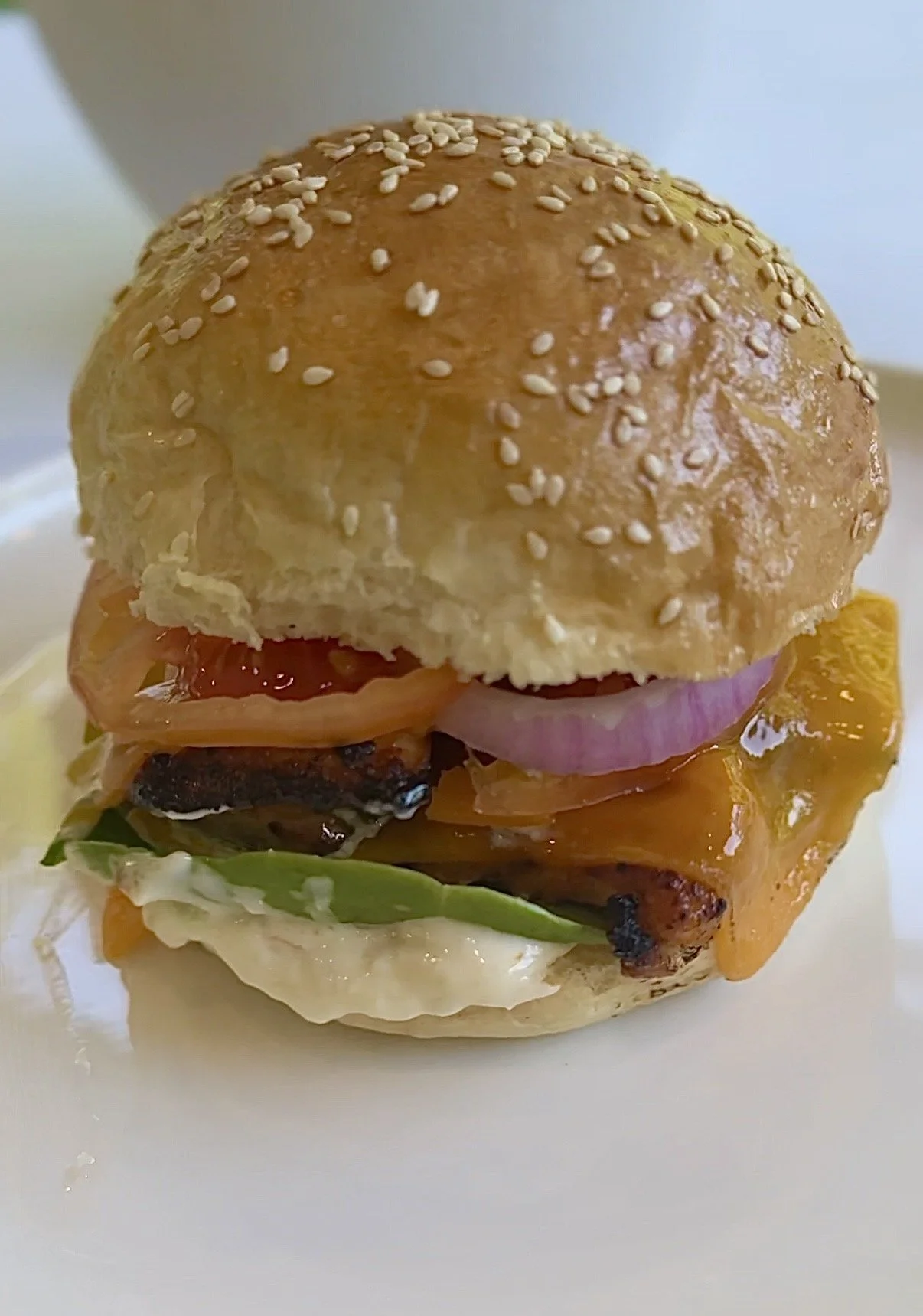 Grilled Chicken Sandwich with Smoked Lemon Aioli &amp; Housemade Bun