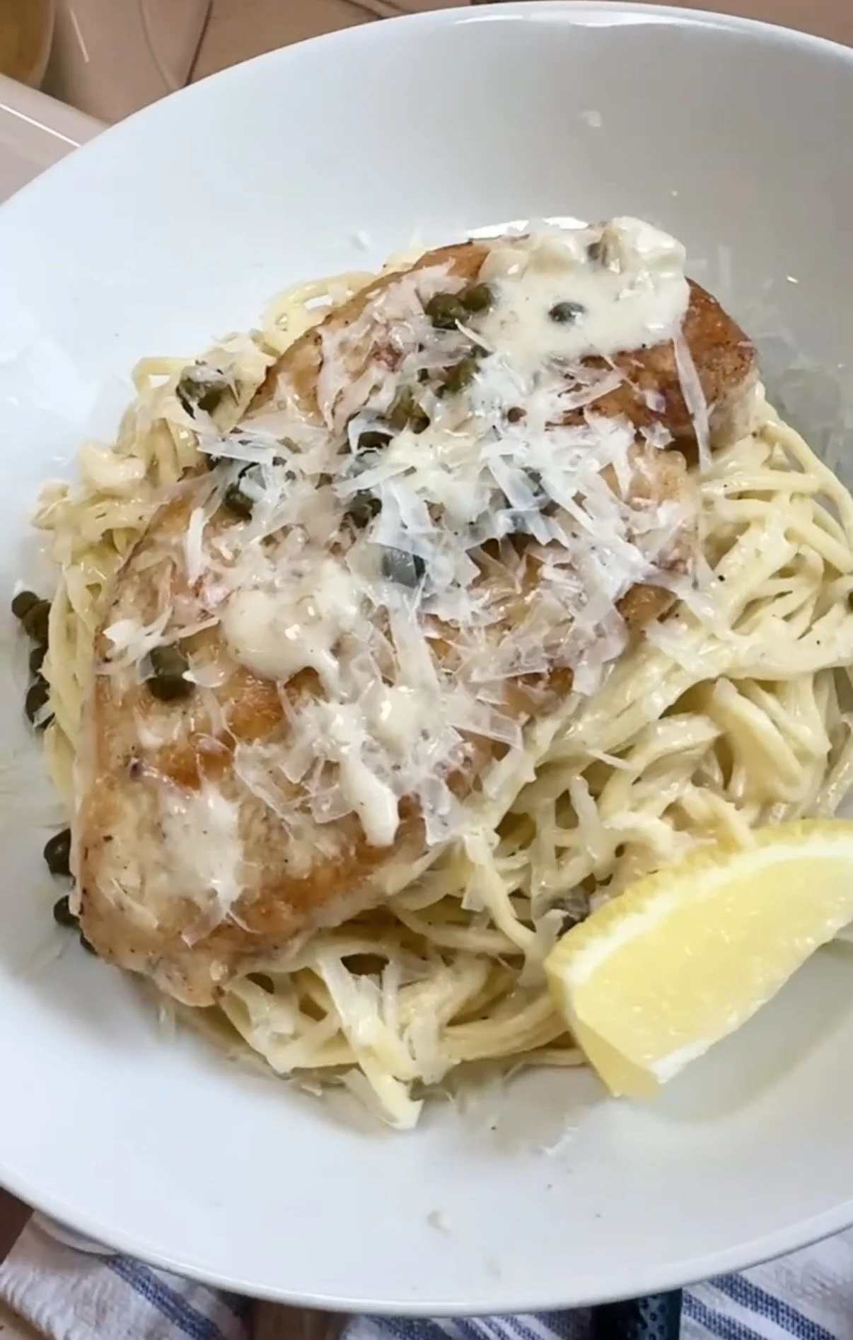 Dinner Breakdown: Chicken Piccata over Hand-Made Pasta