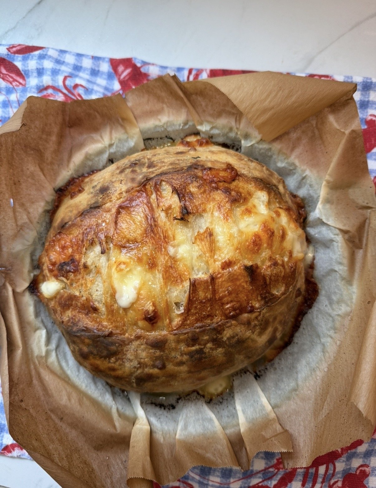 Chicken Broth Sourdough Loaf