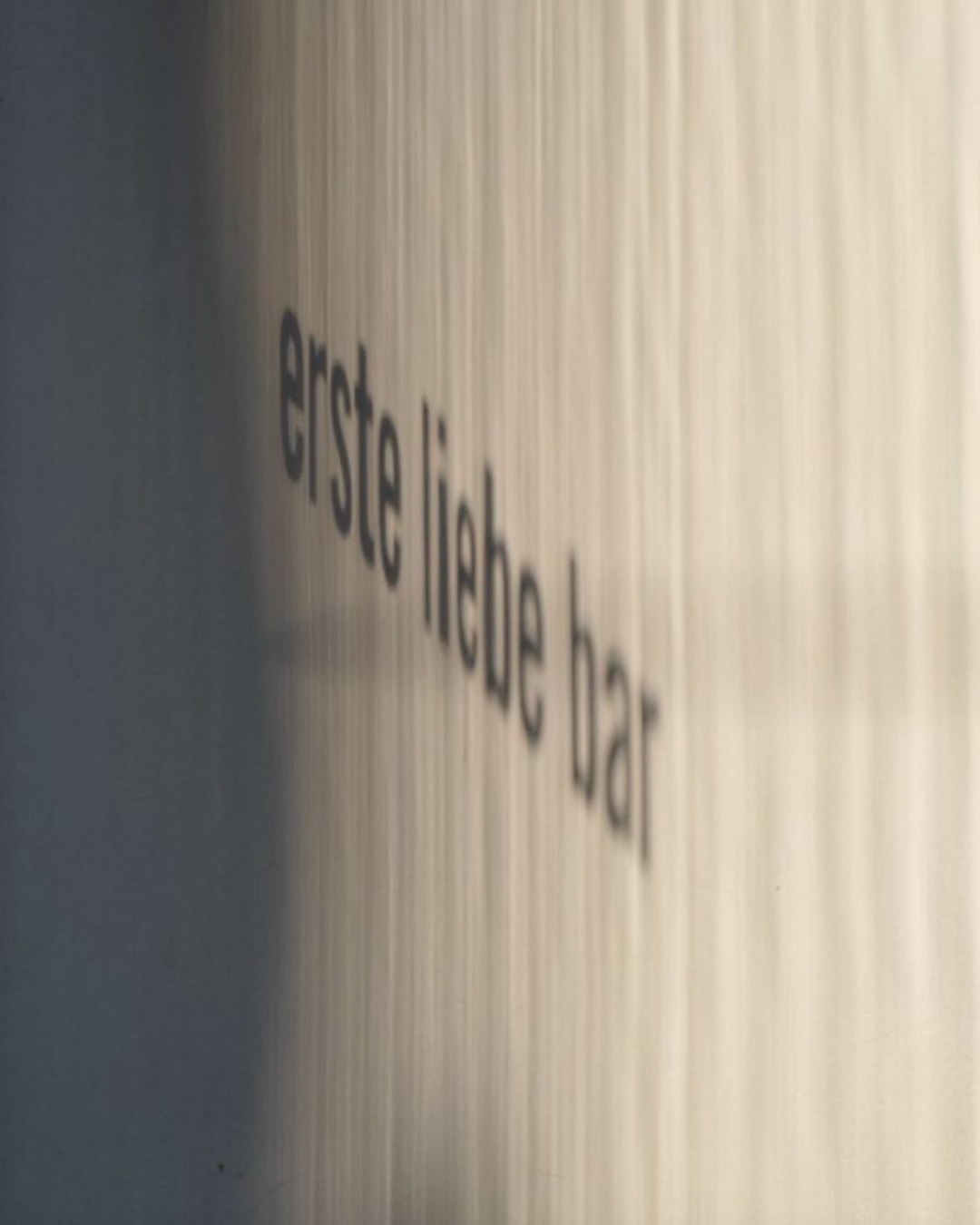 Der Text 'Die Seite ILA DE' steht auf einer vertikalen, metallischen Oberfläche.