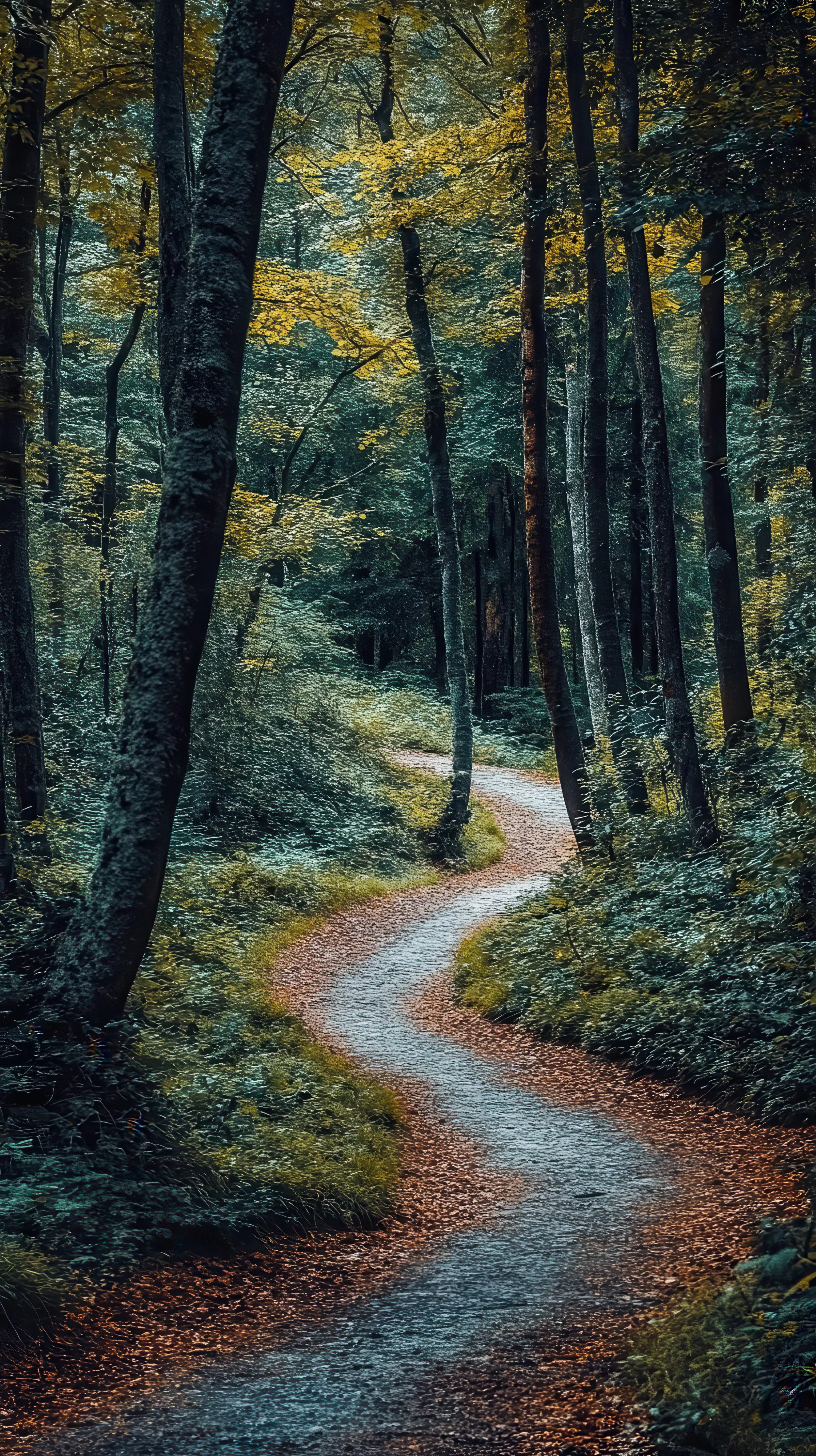 Sunlit forest path representing Adrienne Durst's journey to sacred feminine psychotherapy