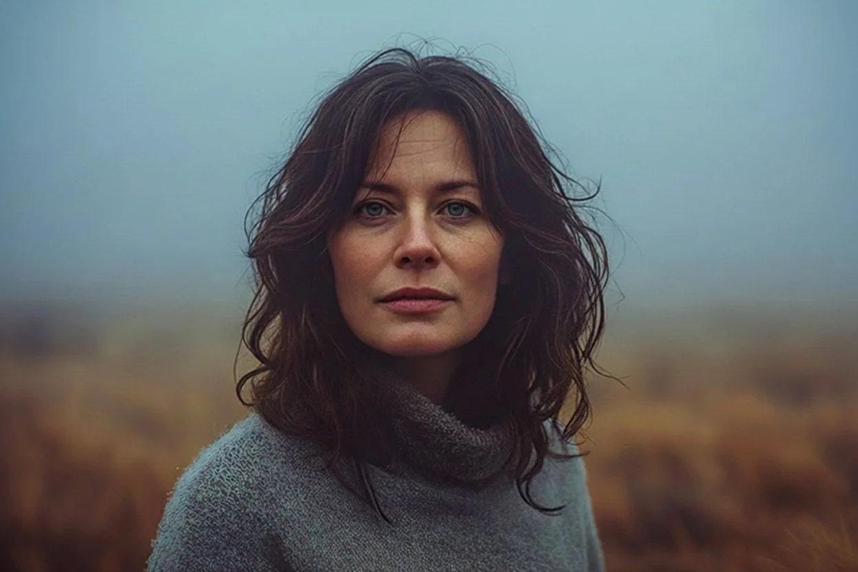 Woman standing alone outdoors representing the emotional weight of self-abandonment and losing oneself