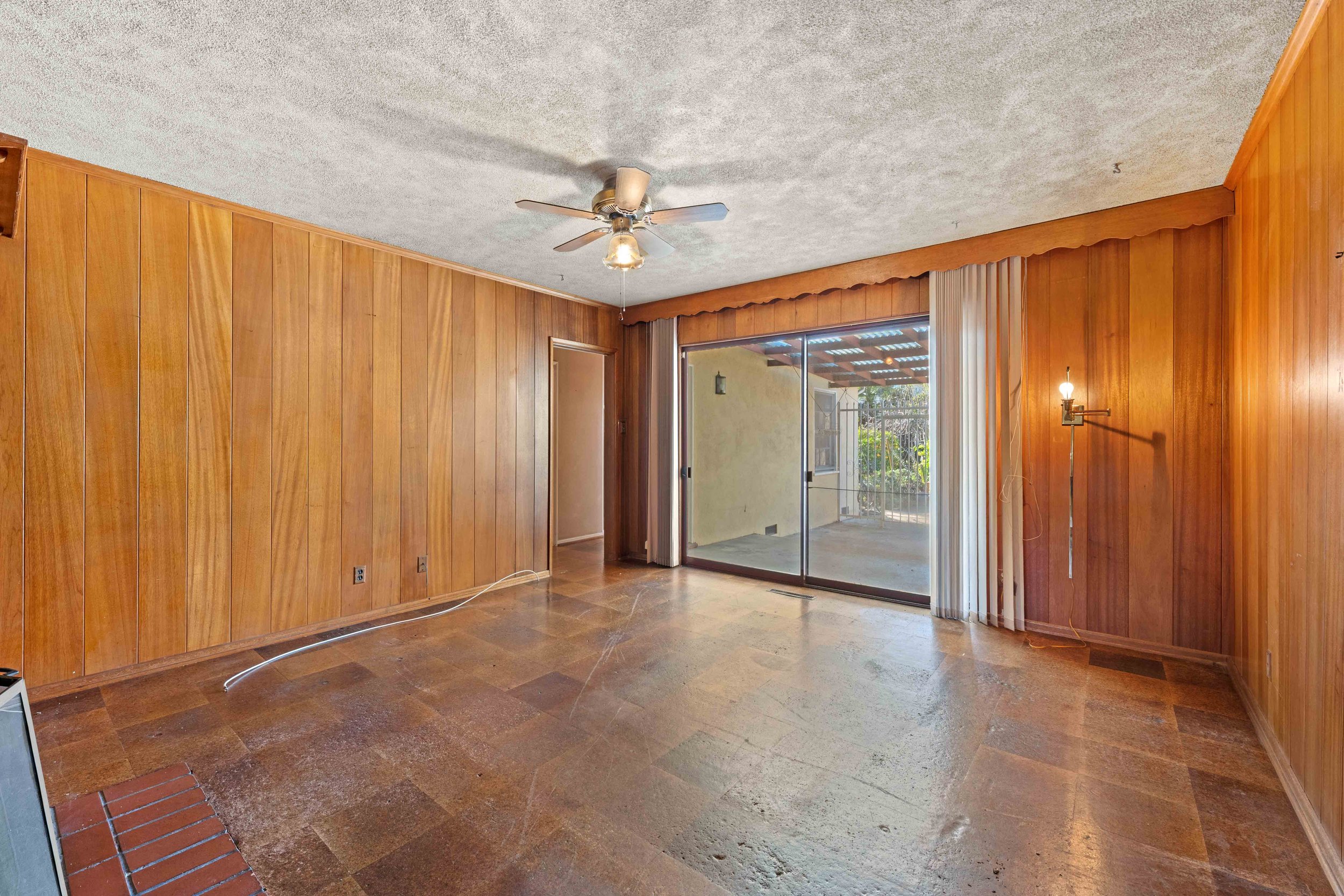 Family Room/Study with View To Patio