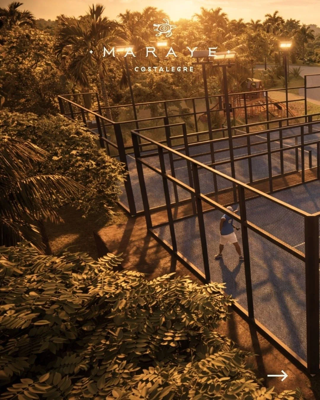 Canchas de p&aacute;del al aire libre dentro de un ecosistema dise&ntilde;ado para vivir activo.
 Un club deportivo y wellness donde conviven el deporte, la salud, la relajaci&oacute;n y la comunidad.

MARAYE Costalegre
Residencies &amp; Hotel Boutiq