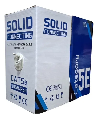 CAJA CABLE UTP CAT 5E INTERIOR