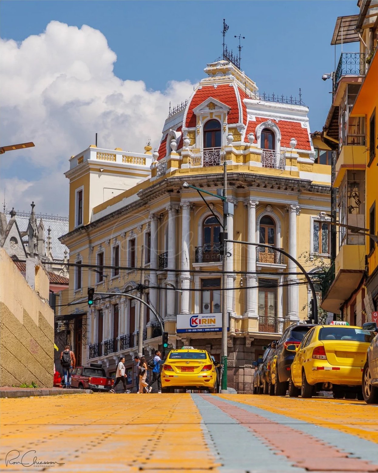 El Palacio Landazuri at the edge of the historical center of Quito. ©Ron Chiasson Photography @rsonphoto.
