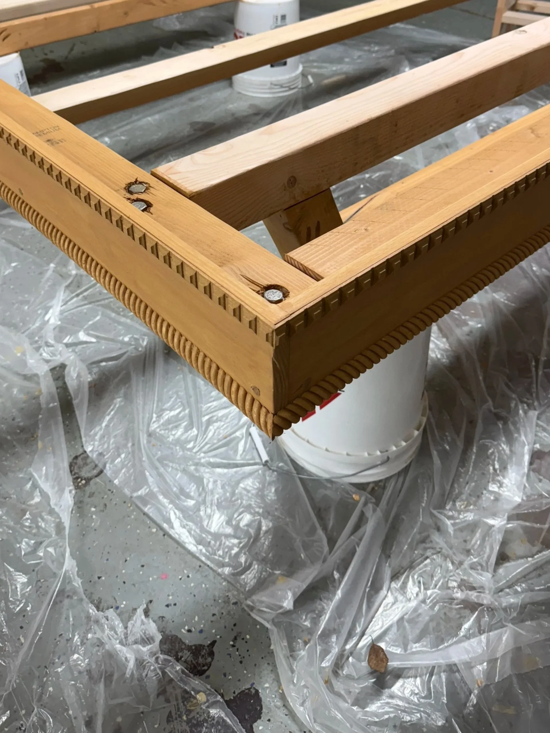 Finished Frame (Latte Miniwax / White Pine)