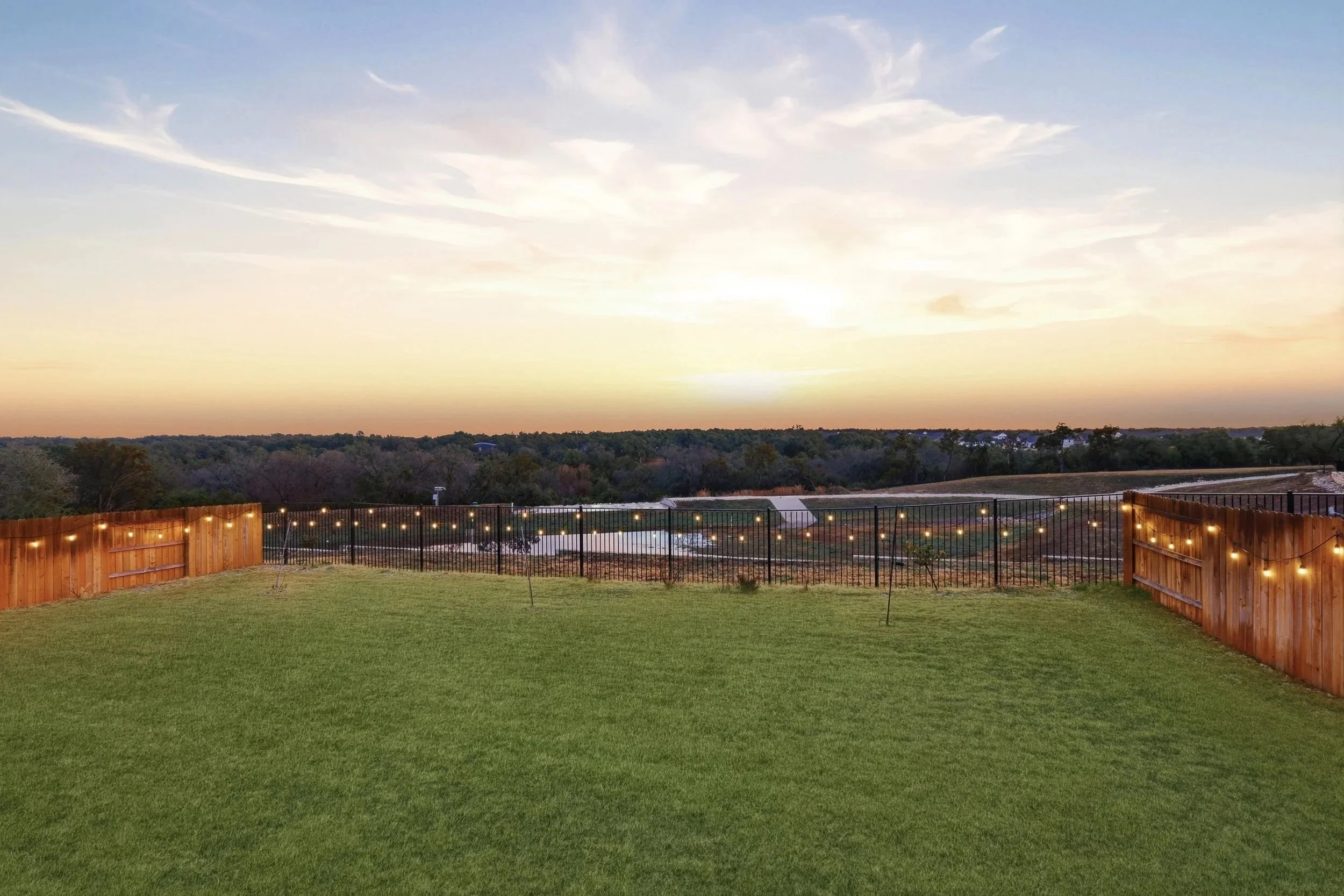 Twilight Exterior- Enhanced Lawn Presentation