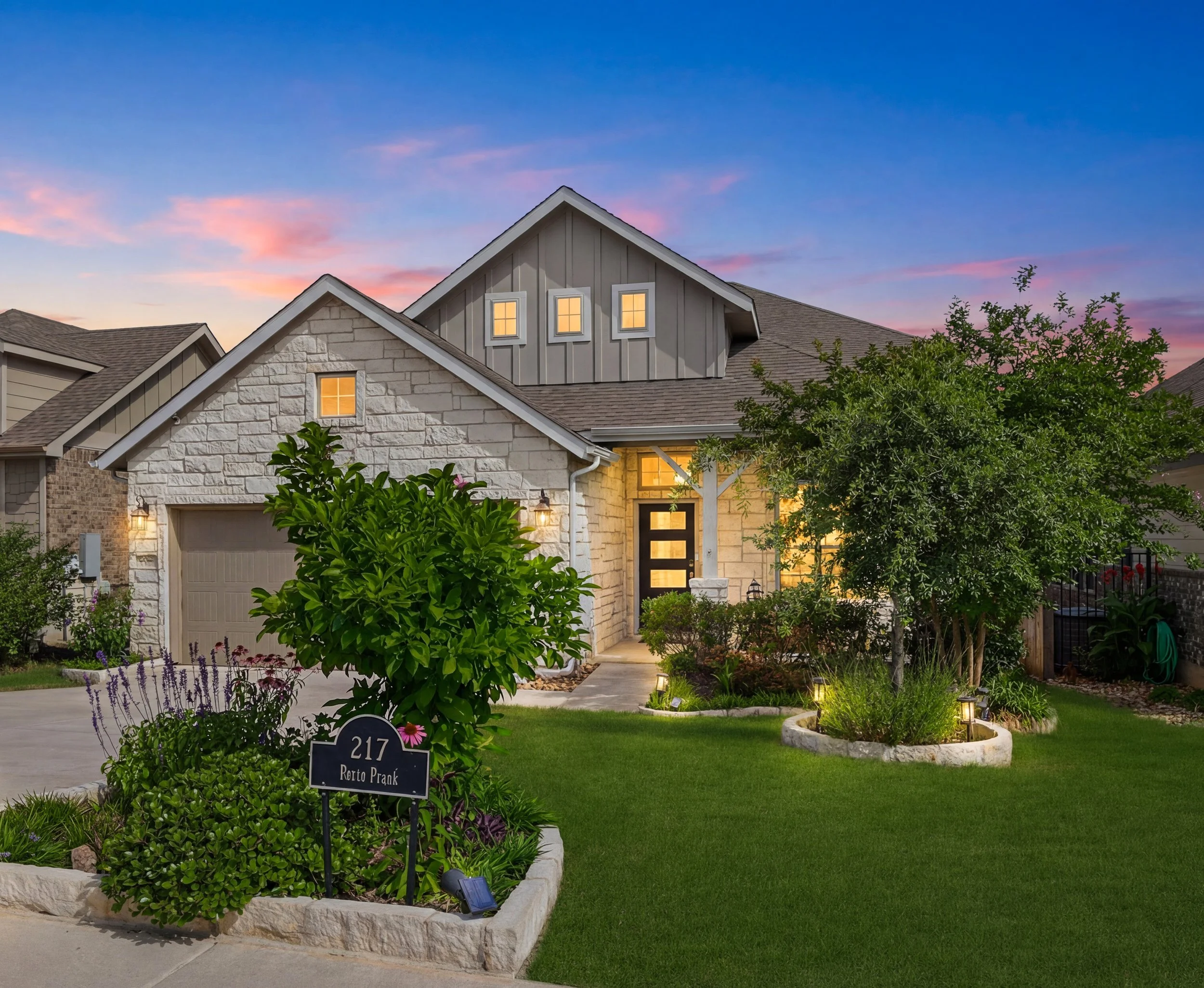 Virtual Twilight-Front Elevation