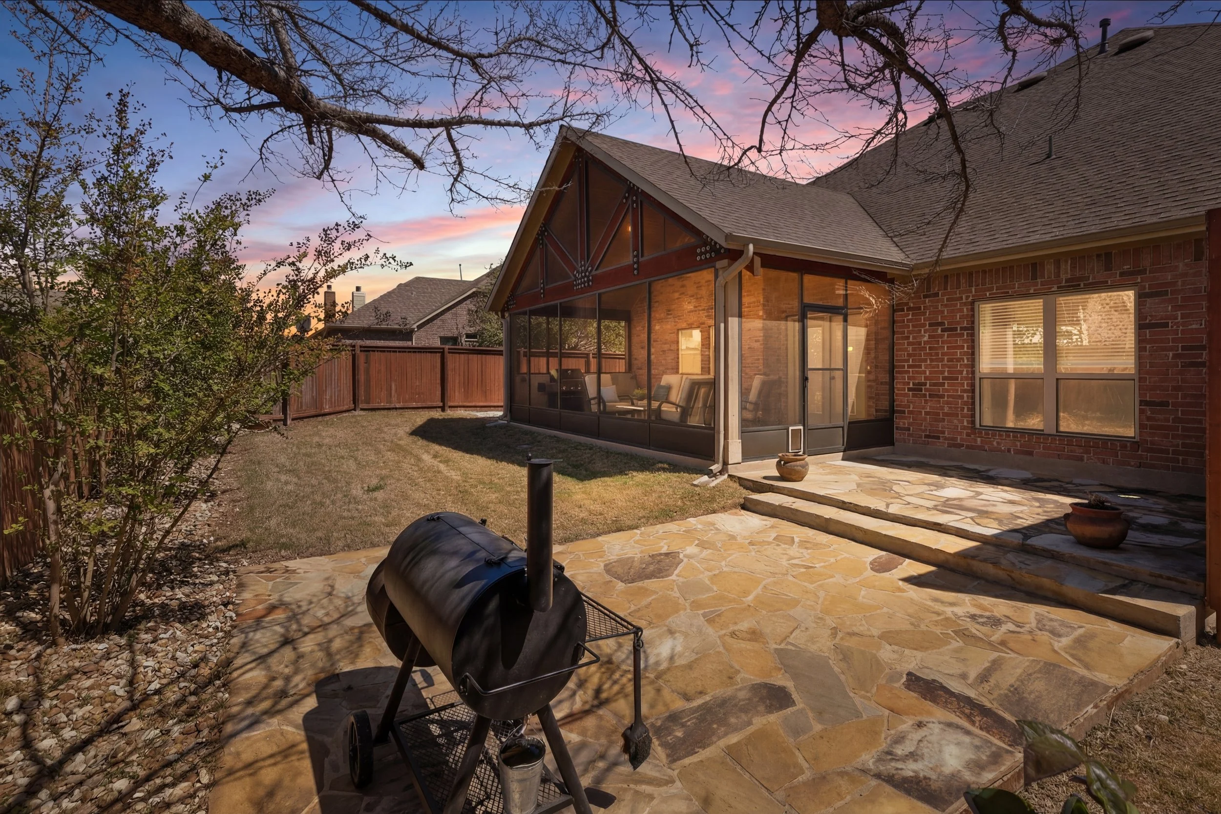 Twilight Exterior - Sunroom