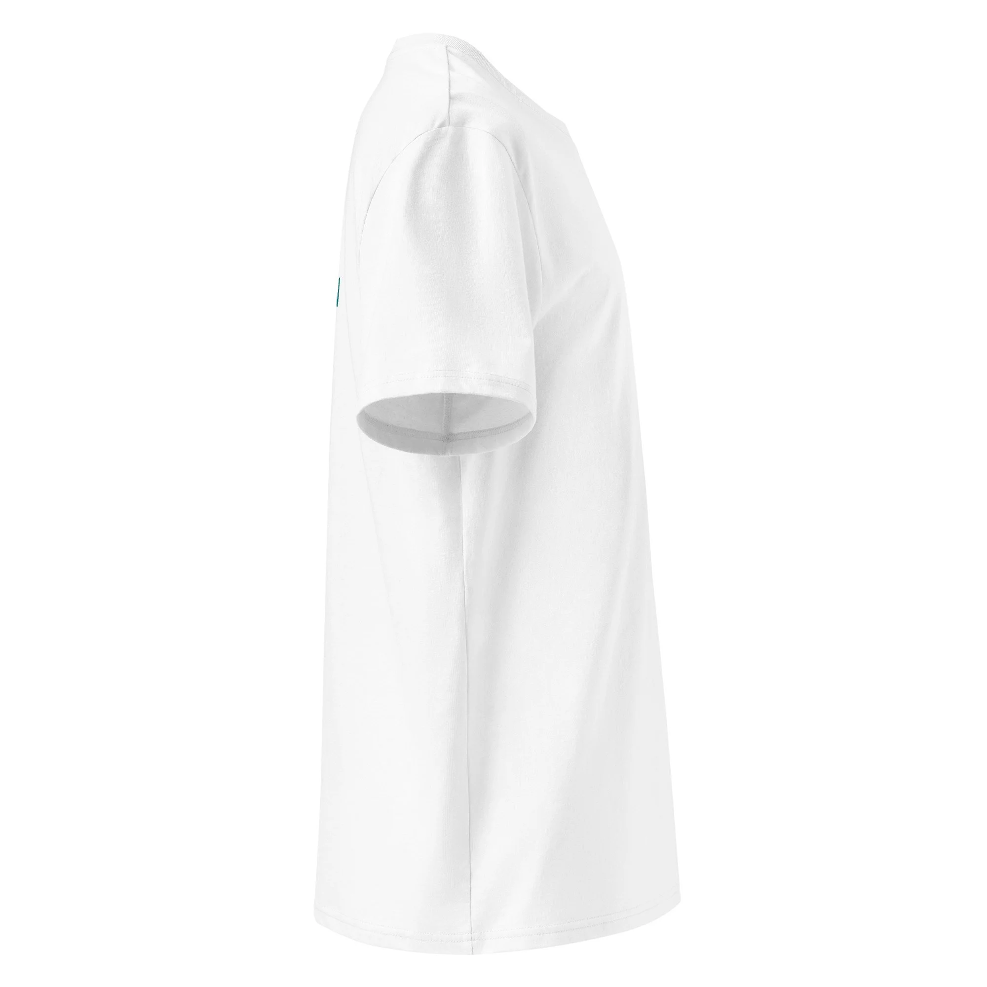 Unisex organic ribbed neck t-shirt