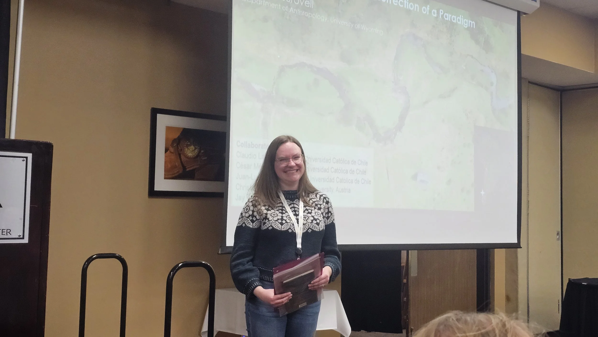 Erin Walker, winner of the student poster award 