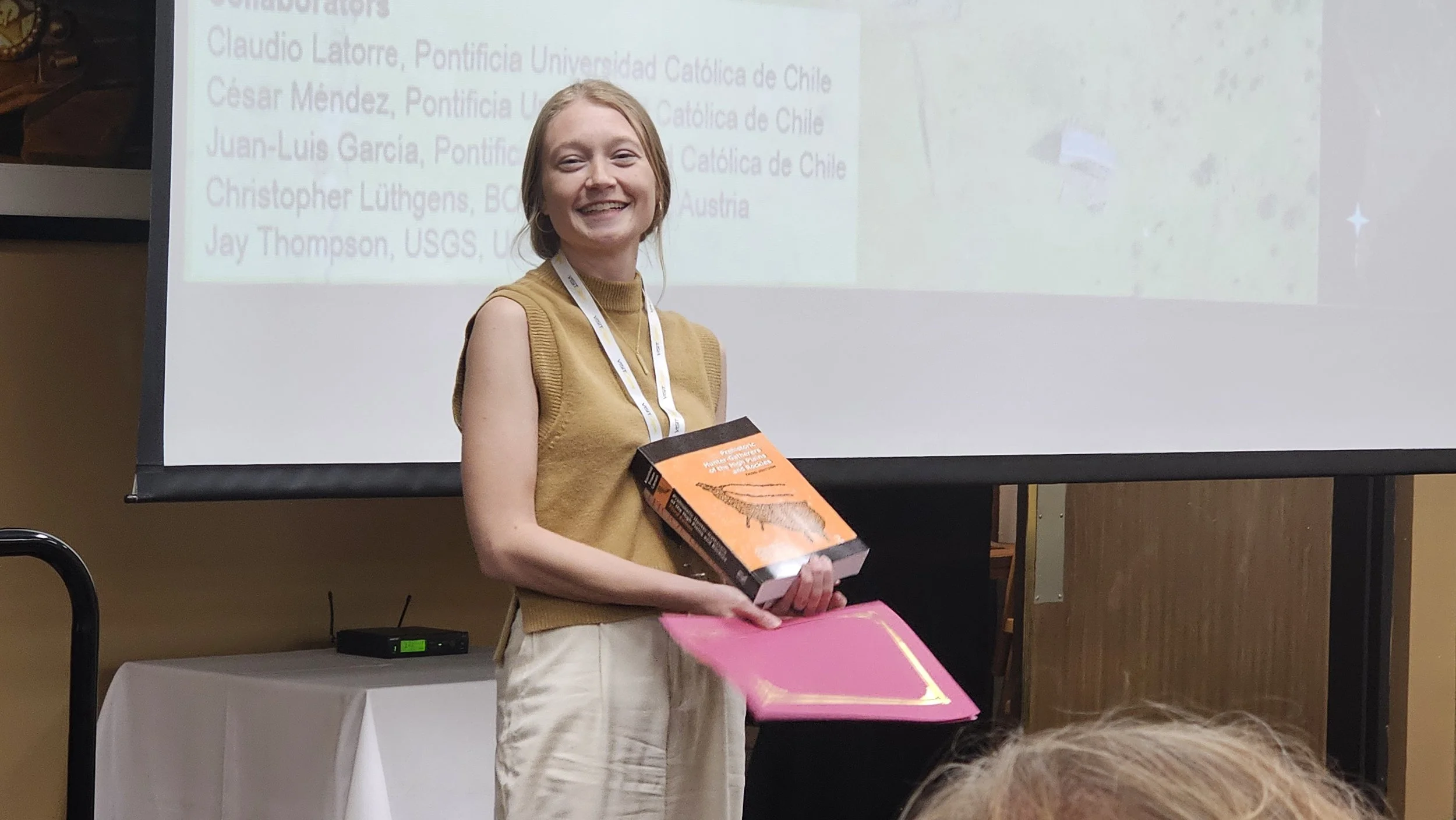 Mackenzie DePlata Peterson, award recipient of the WAPA student book award for 2026