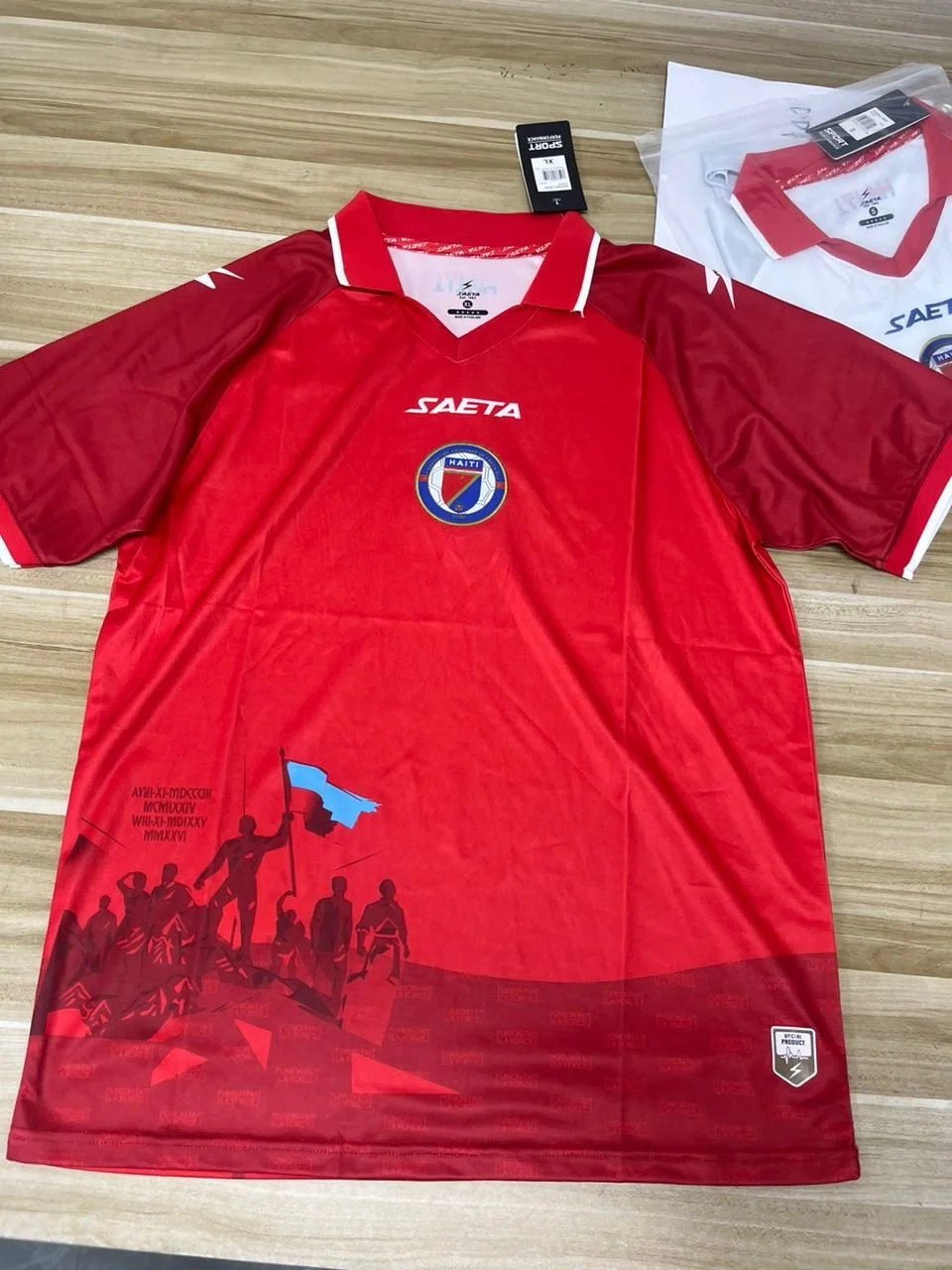 Saeta Haiti Authentic Red Shirt 2026