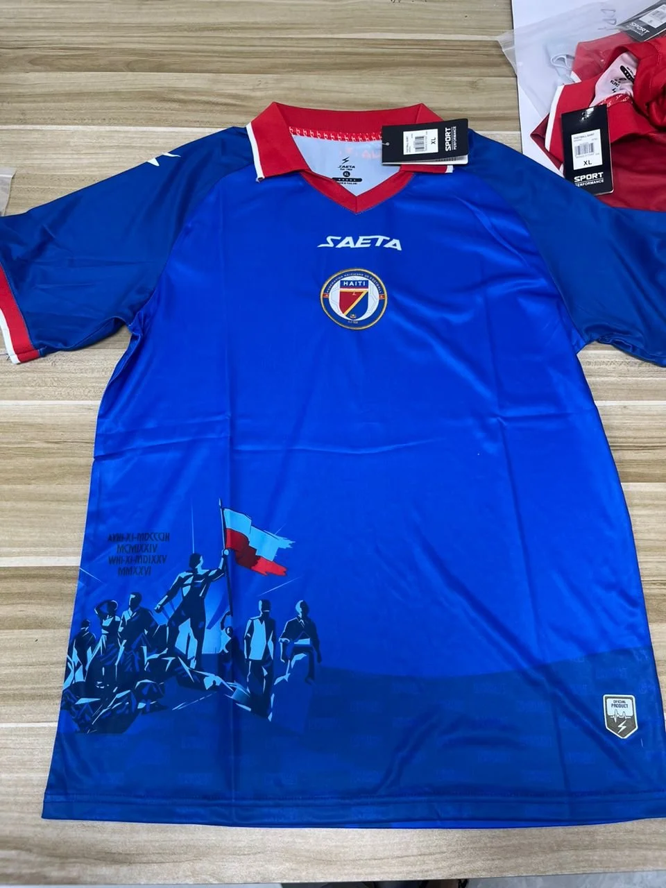 Saeta Haiti Authentic Blue Shirt 2026
