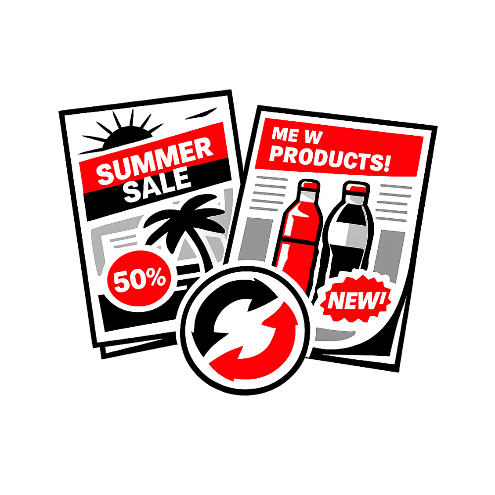 SKU management for tracking versions of printed materials and packaging.