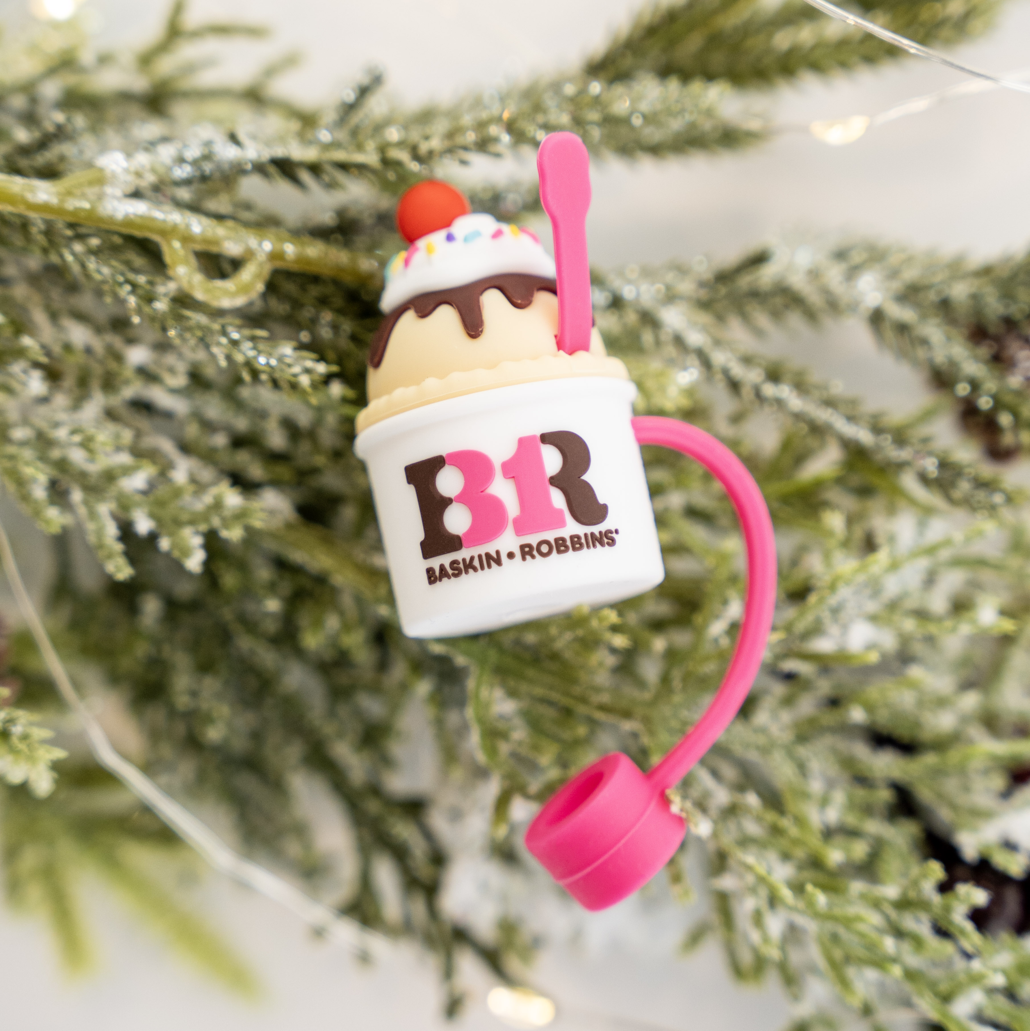 Seasonal promotional product featuring custom-branded merchandise for a holiday campaign.