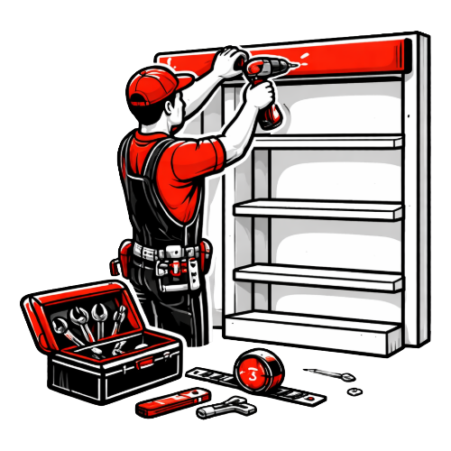 In-store installation services for accurate and consistent POS display setup.