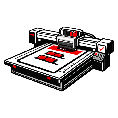 POS display production using flatbed printing and scalable manufacturing processes.