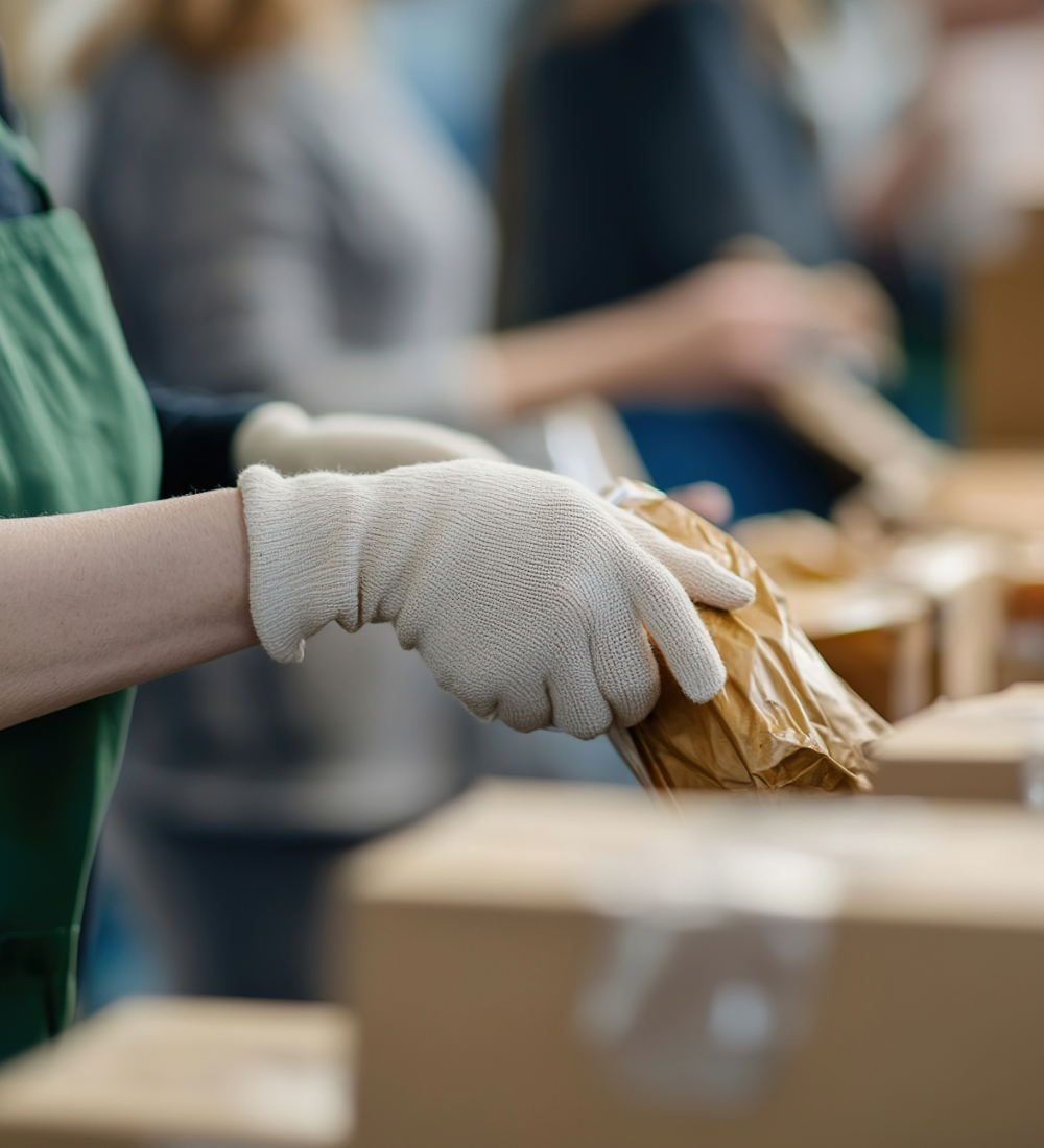 Fulfillment and distribution operations managing storage and shipment of branded merchandise.