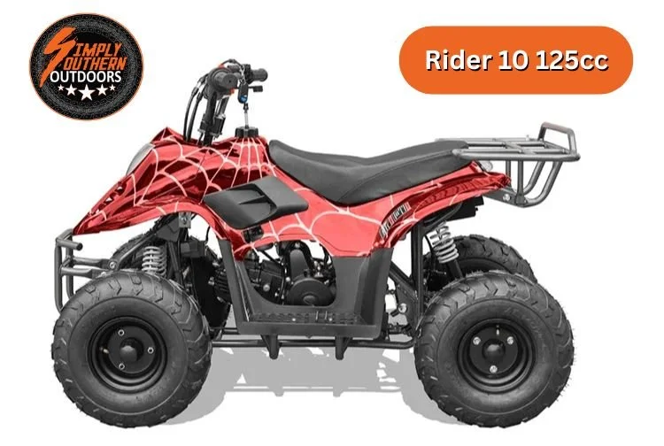The Rex 110cc is a popular model of kids' all-terrain vehicle (ATV) or dirt bike featuring a 110cc, 4-stroke, single-cylinder, air-cooled engine with an automatic transmission, electric start, and safety features like a remote kill switch and adjusta