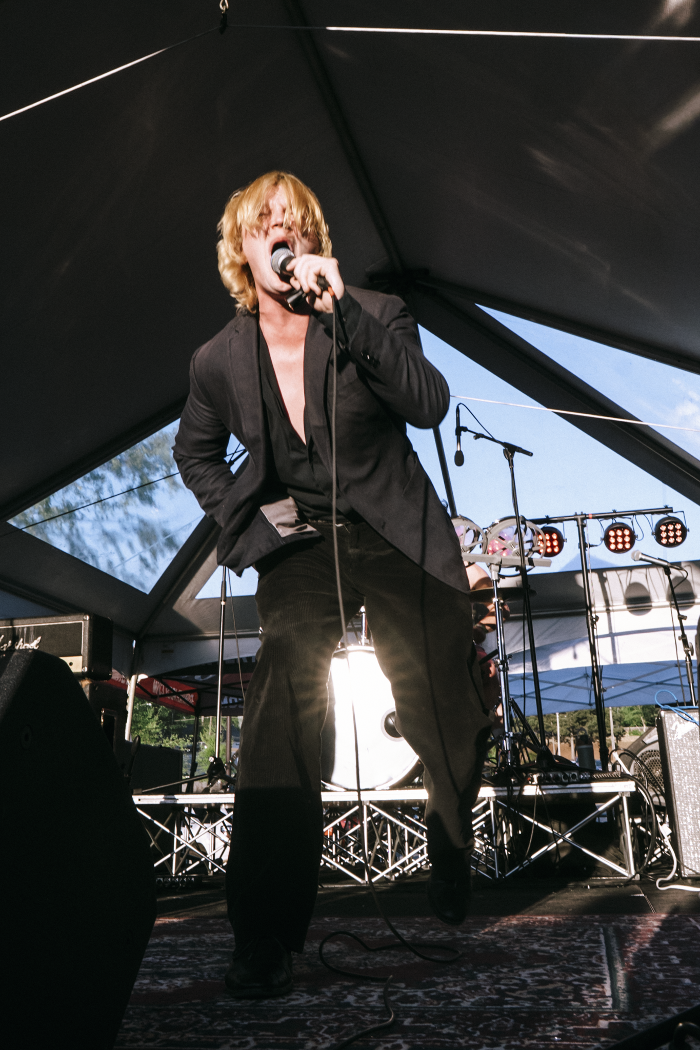 Johnny Falloon at Normaltown Music Festival for Melodic Magazine