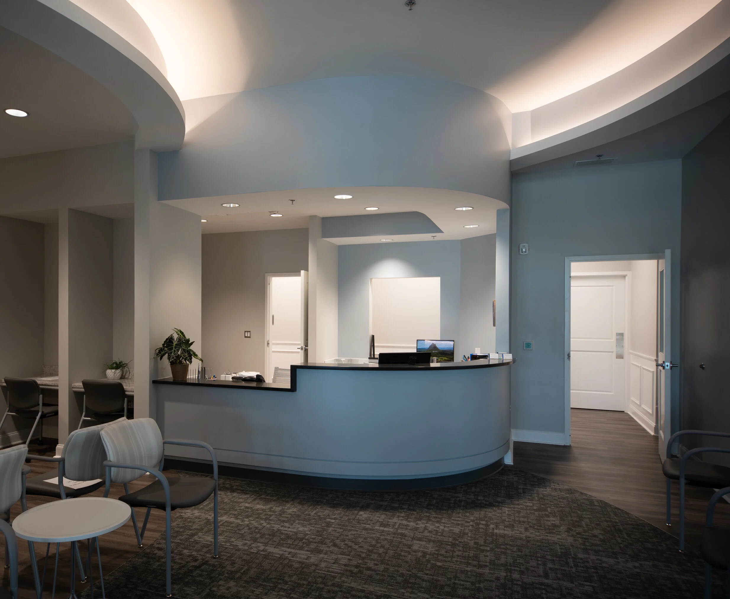 Front desk and lobby of East Alabama Asthma and Allergy building