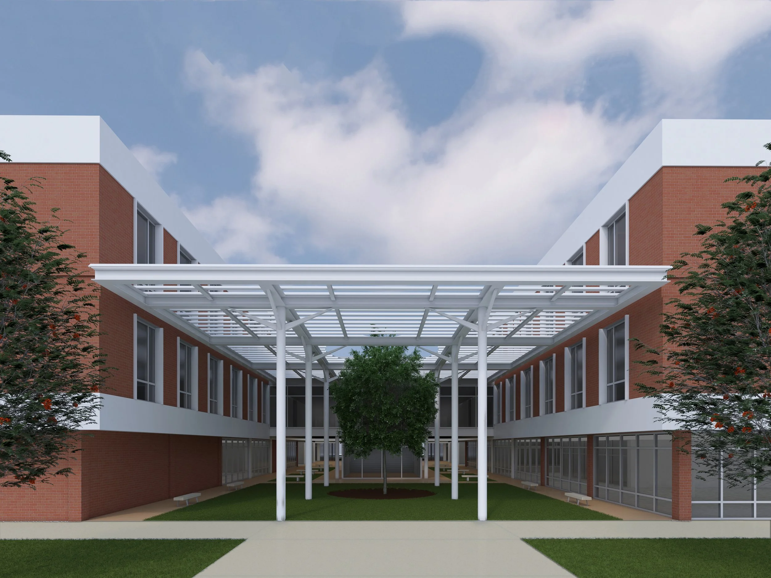 Rendering of Auburn University Haley Center concept