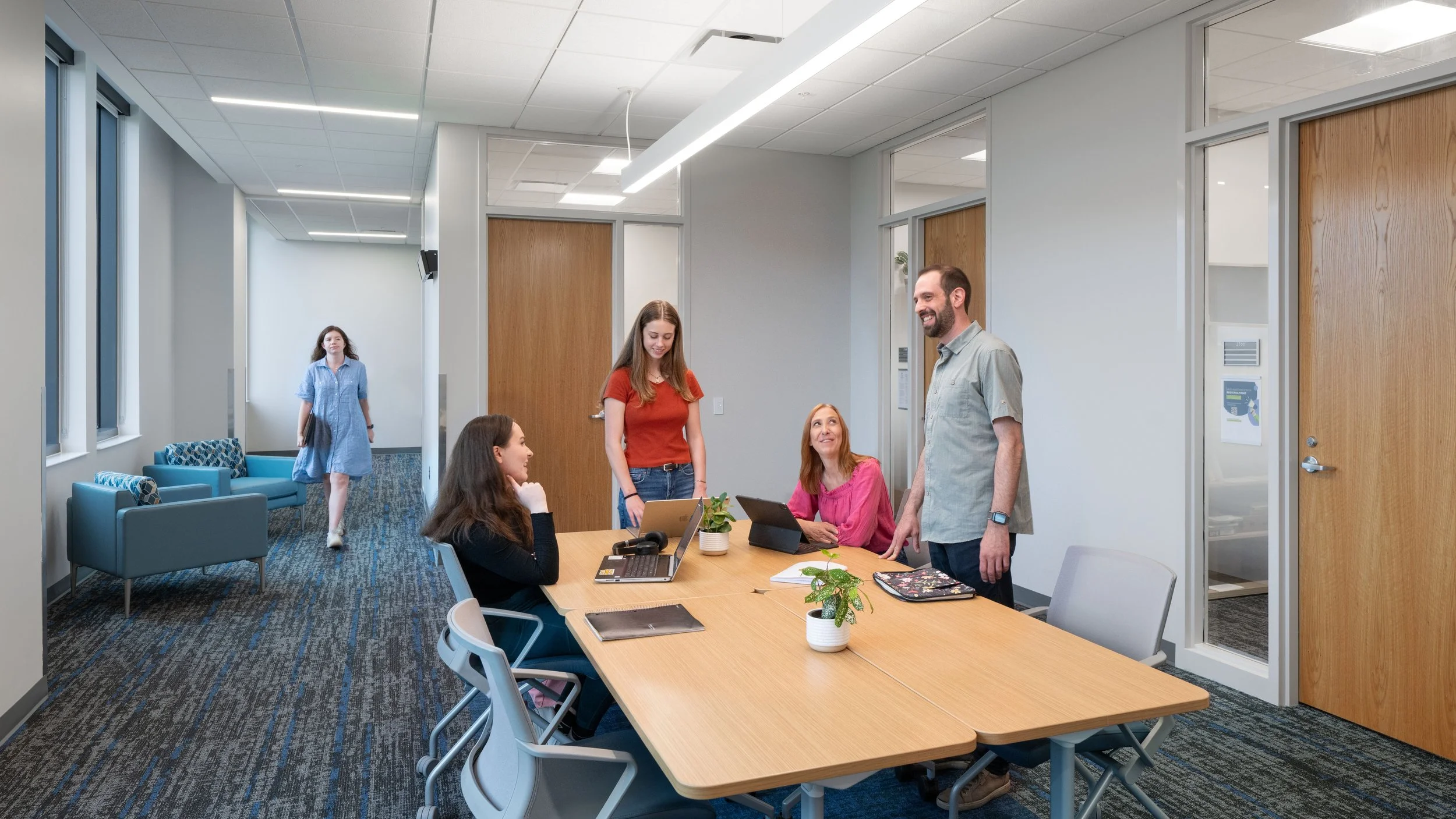 Meeting space in College of Education building