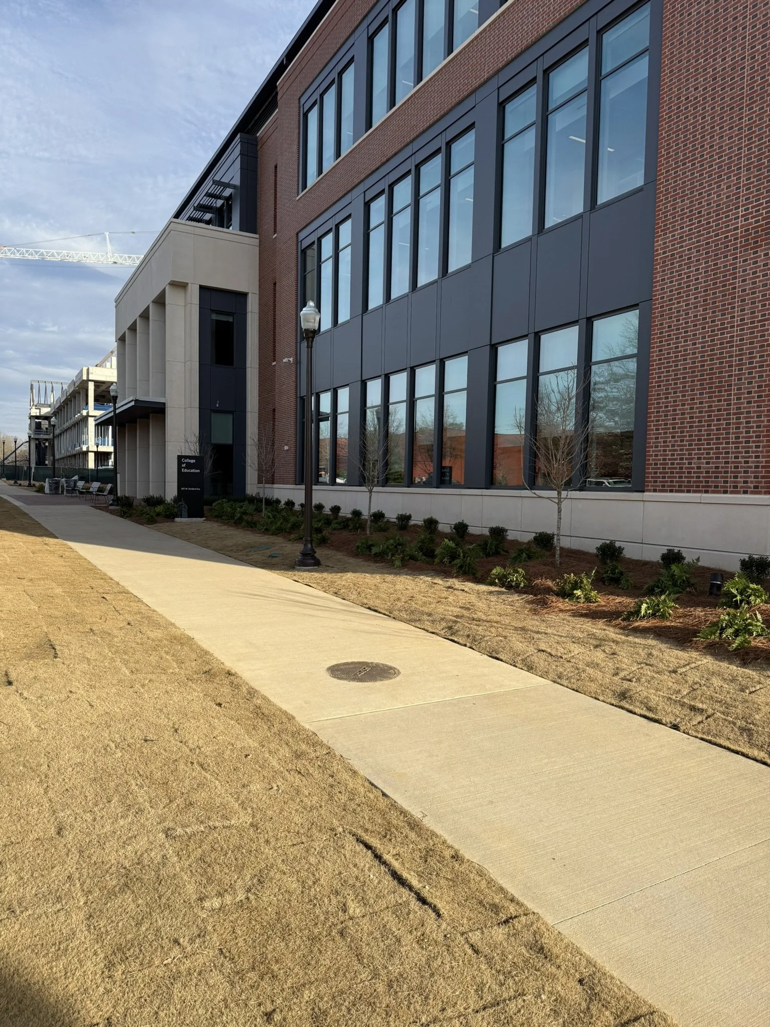 Side face of Auburn University College of Education building