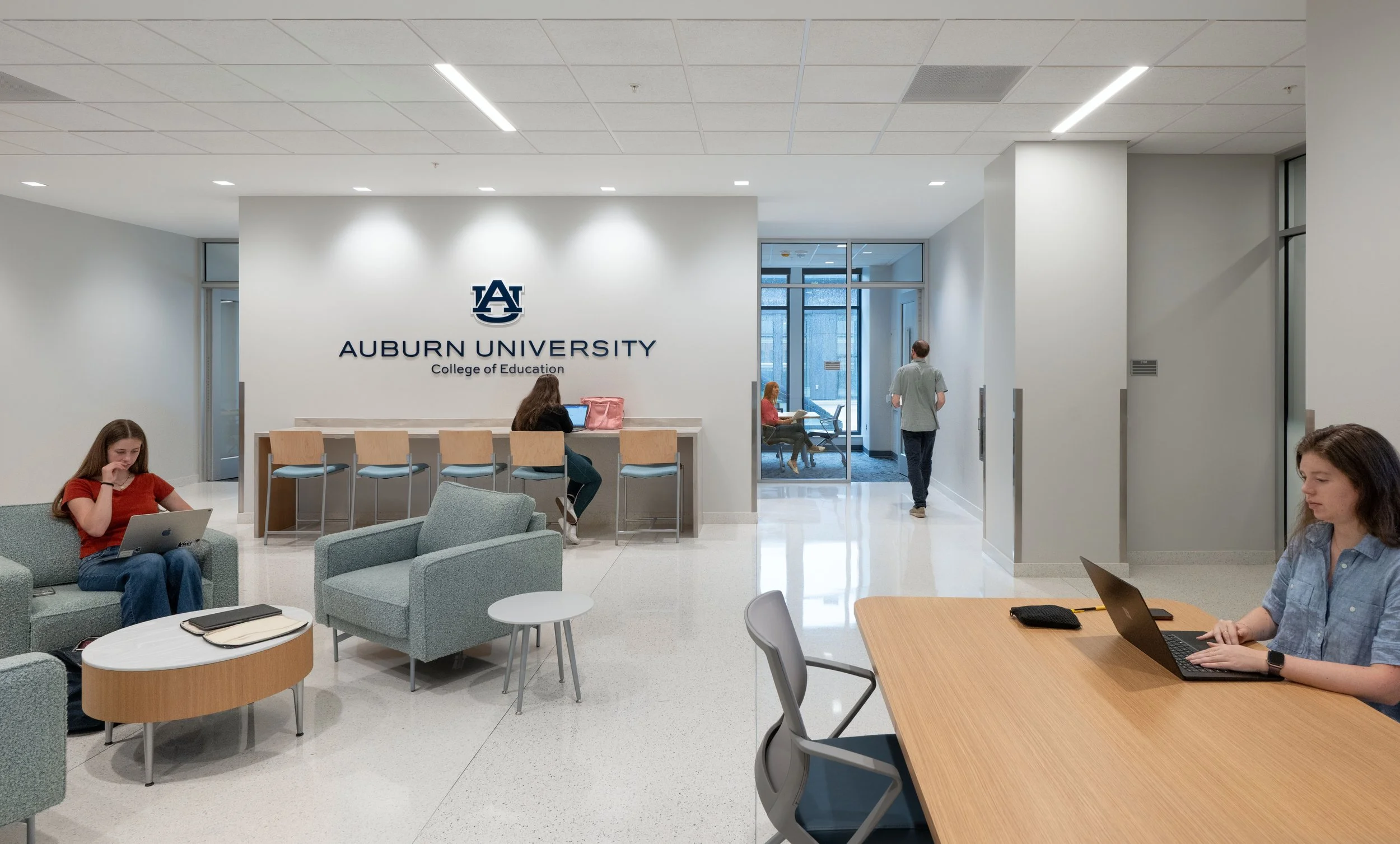 Common area in College of Education building