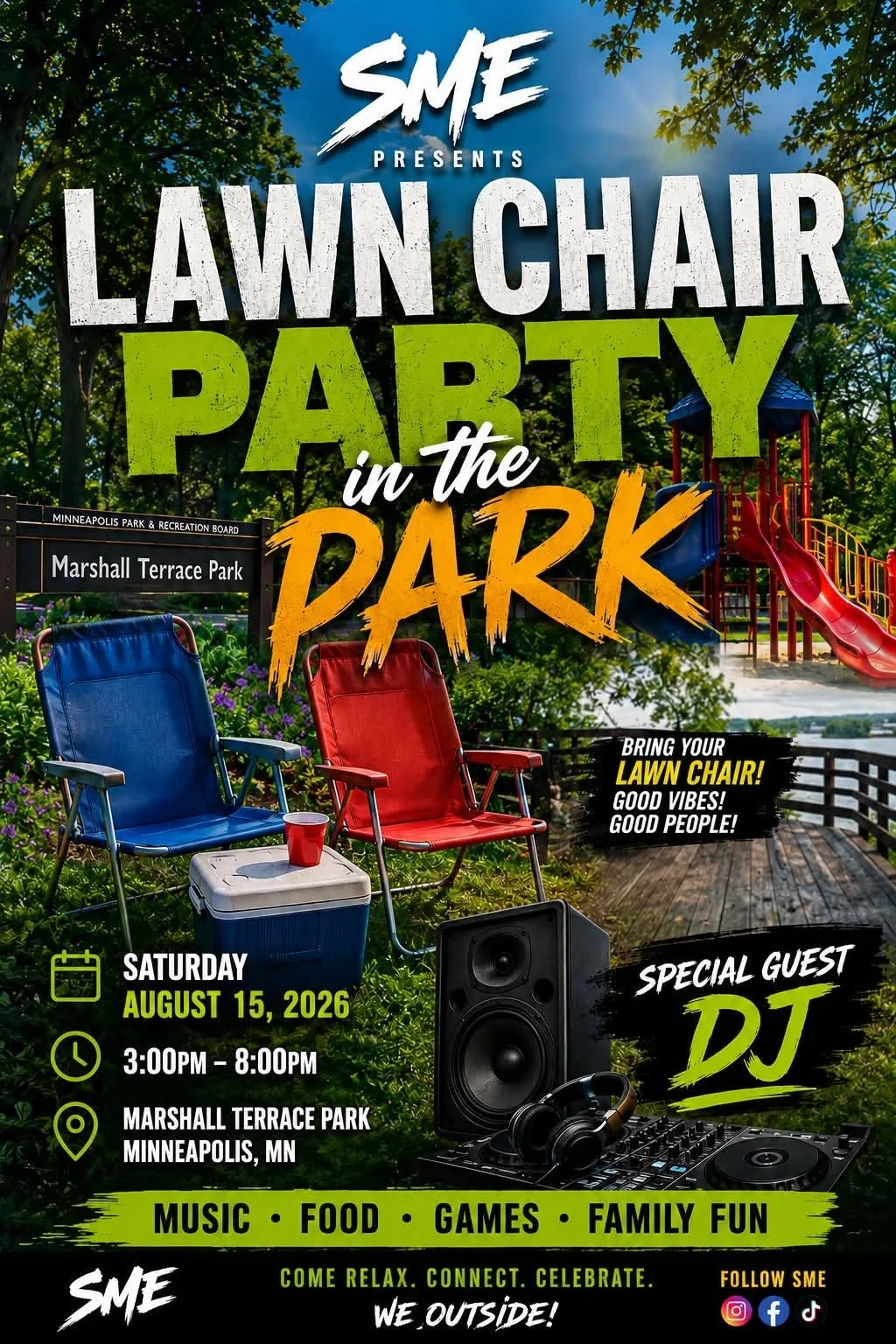 Lawn Chair Party in the Park
