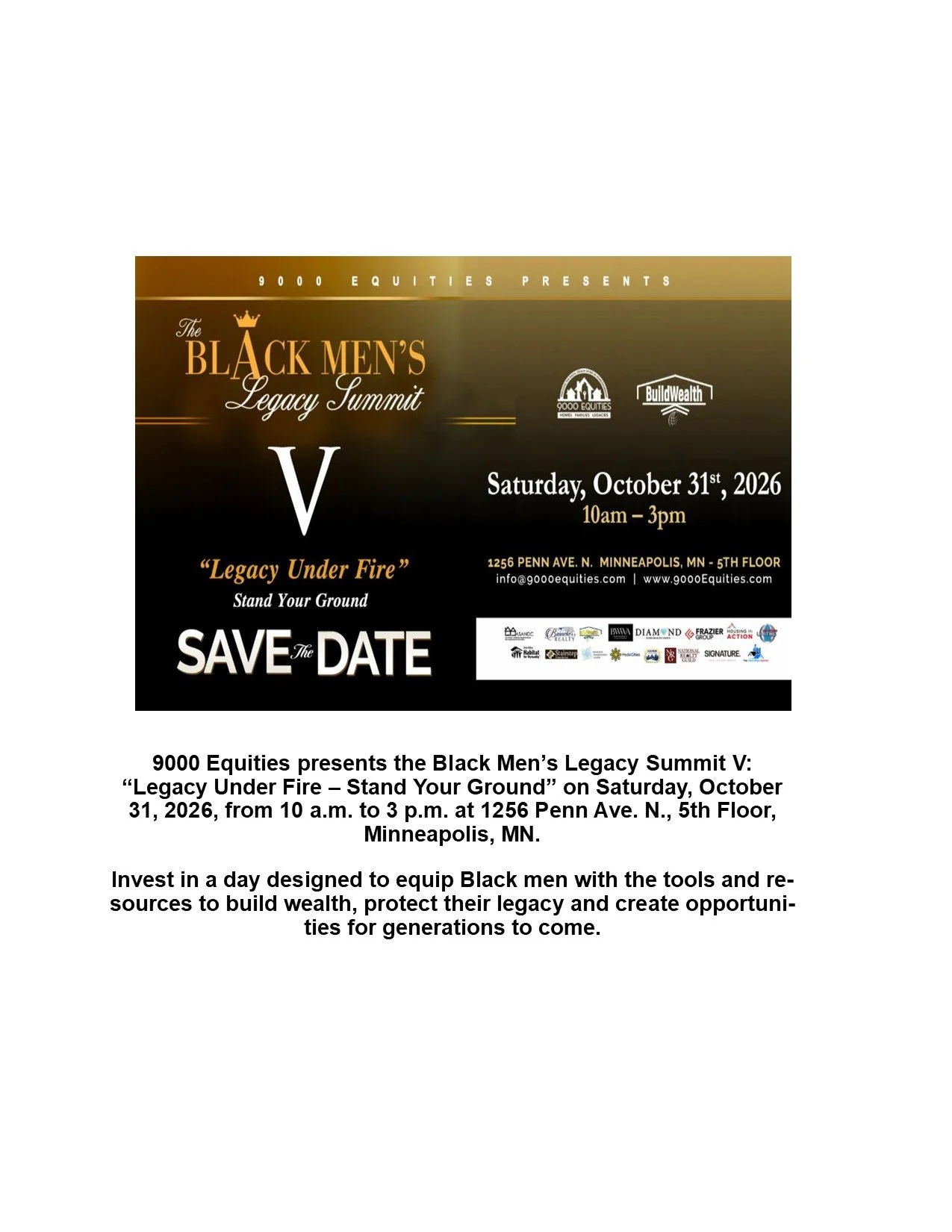 Black Men’s Legacy Summit
