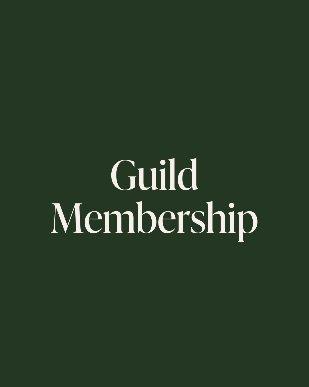 Guild Membership- 2026 Season