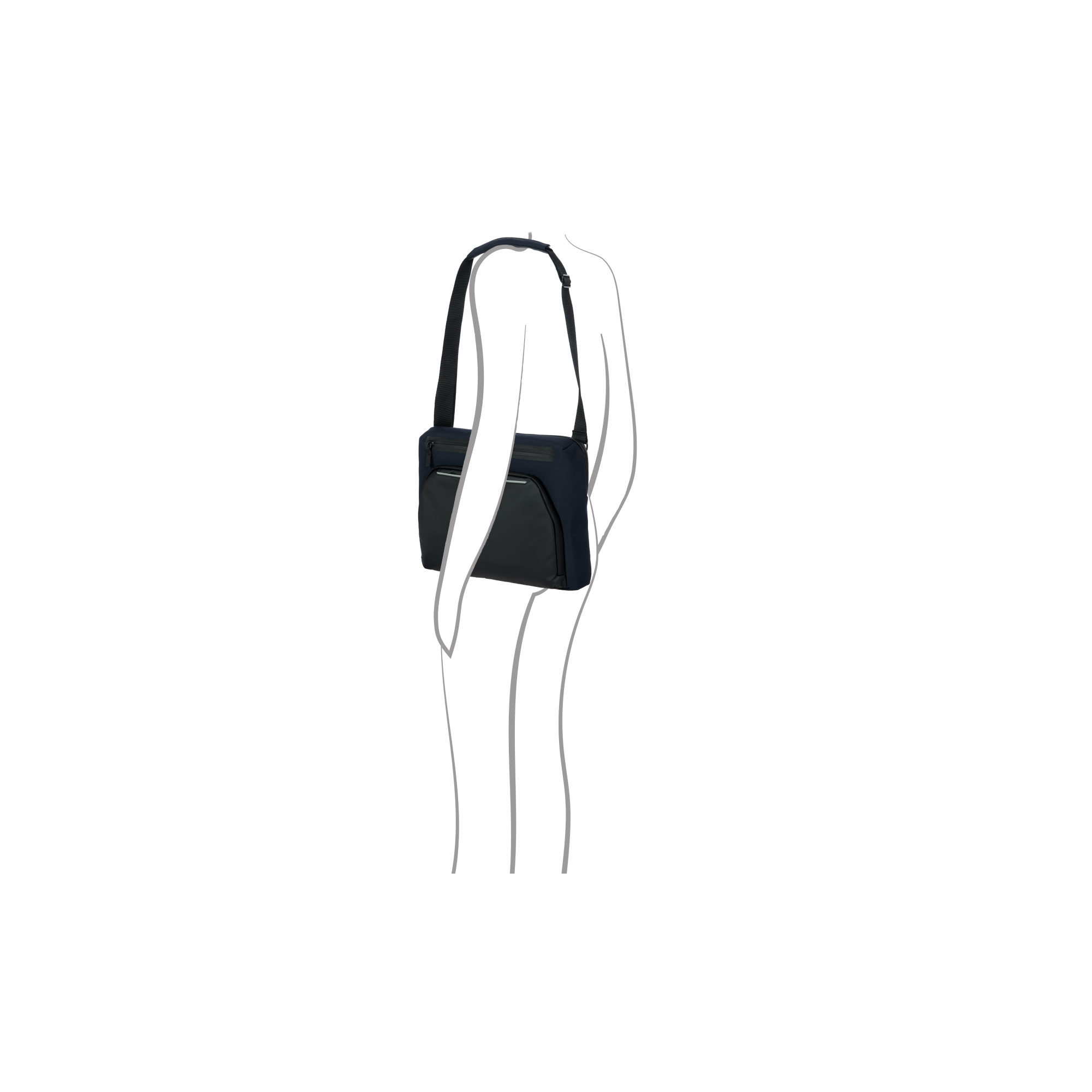Porsche Design Urban Eco Messenger Bag in Blue (OCL01522.006), view 7