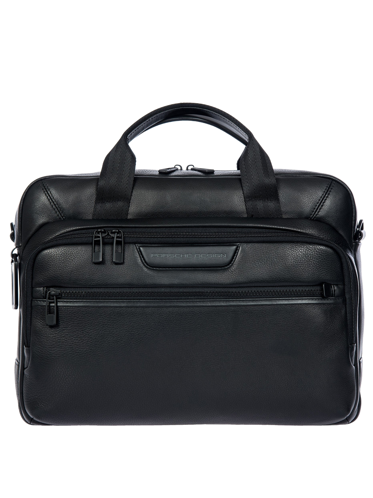 Porsche Design Roadster Leather Evo Briefcase in Black (OLH01554.001), view 1