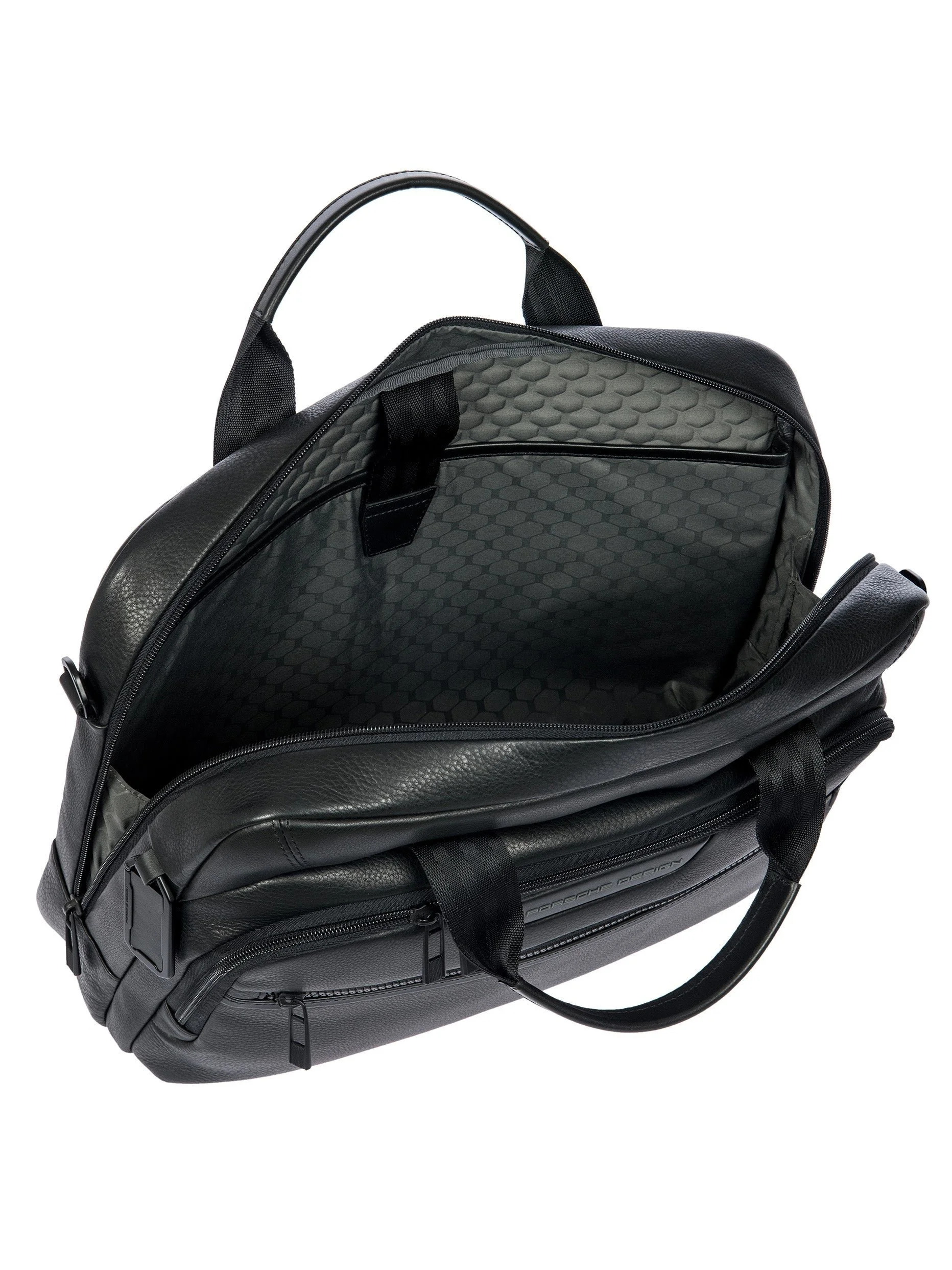 Porsche Design Roadster Leather Evo Briefcase in Black (OLH01554.001), view 5